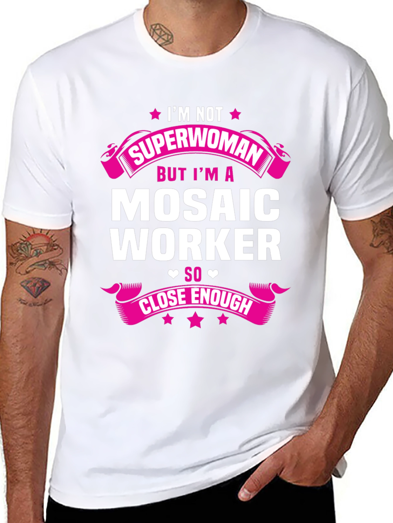 Mosaic Worker T-Shirt: Im Not Superwoman