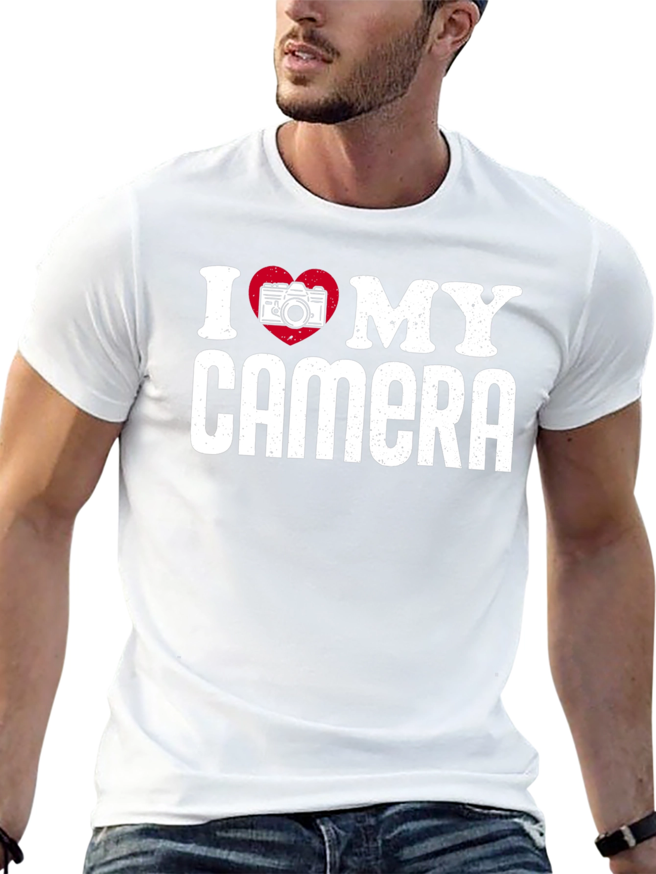 I Love My Camera Graphic Tee - Photographer Gift