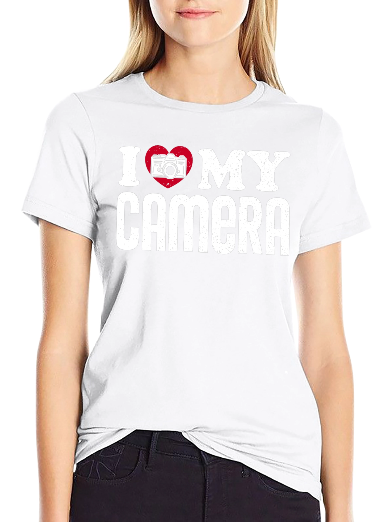 I Love My Camera Graphic Tee - Photographer Gift