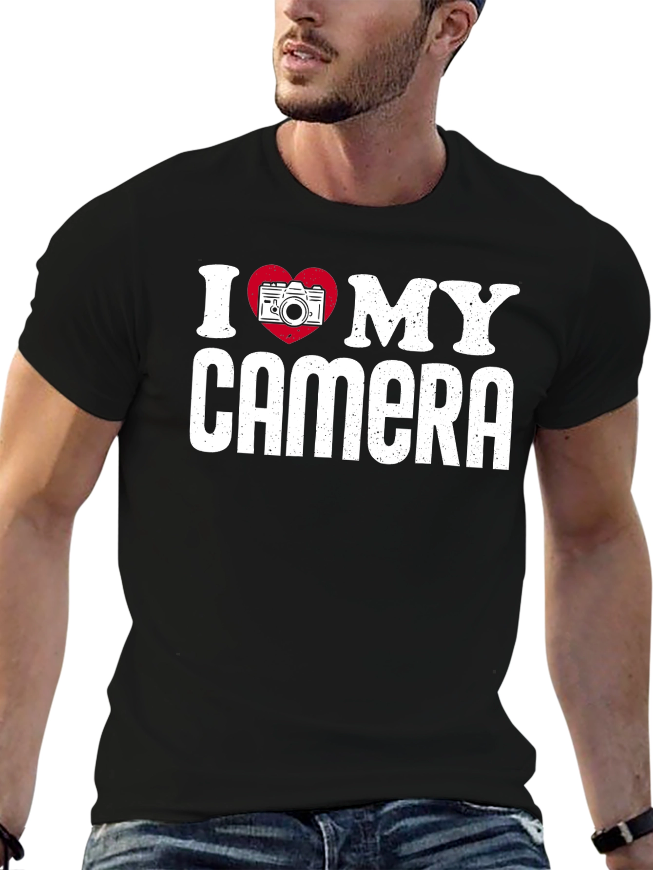 I Love My Camera Graphic Tee - Photographer Gift