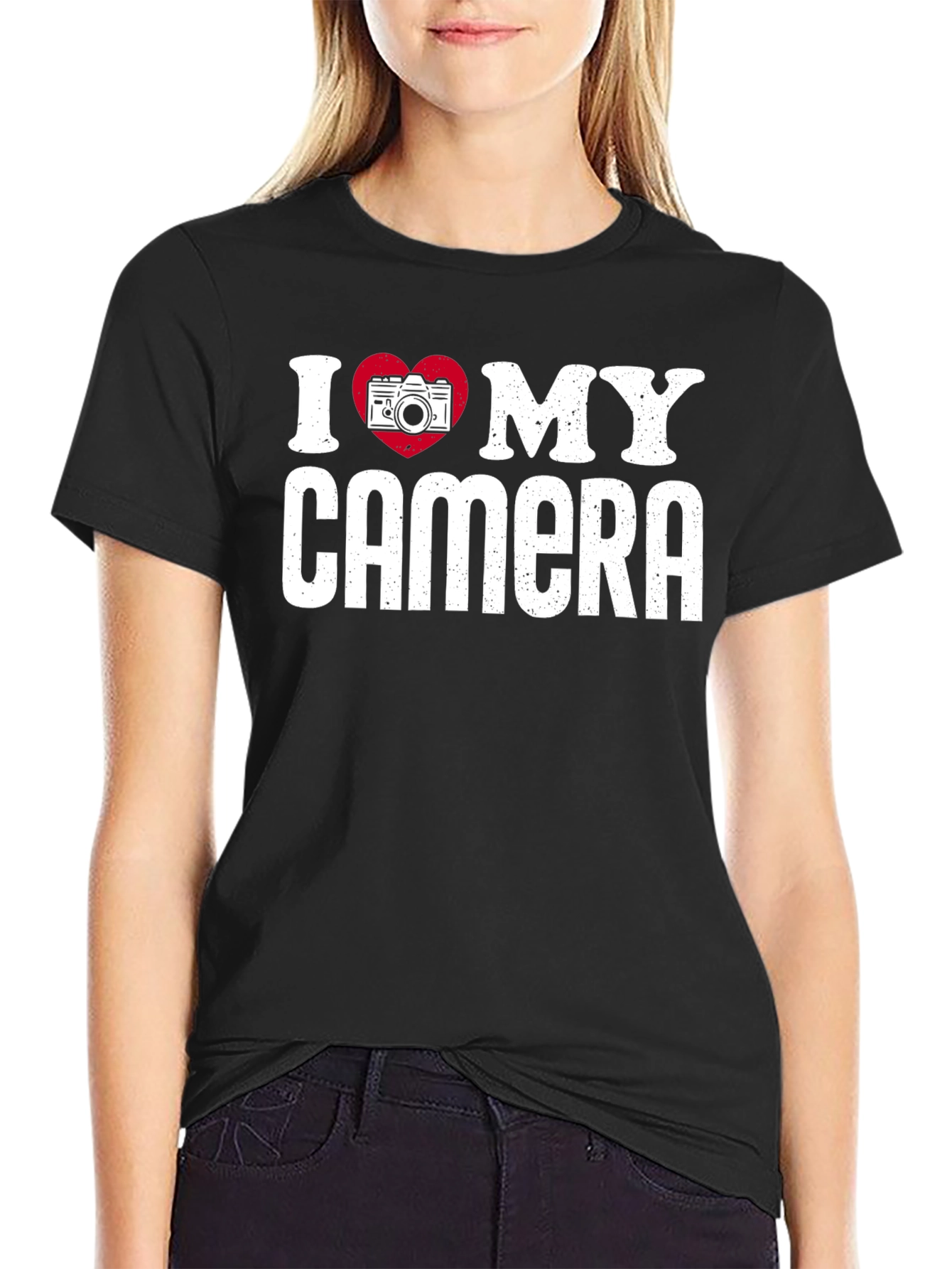 I Love My Camera Graphic Tee - Photographer Gift