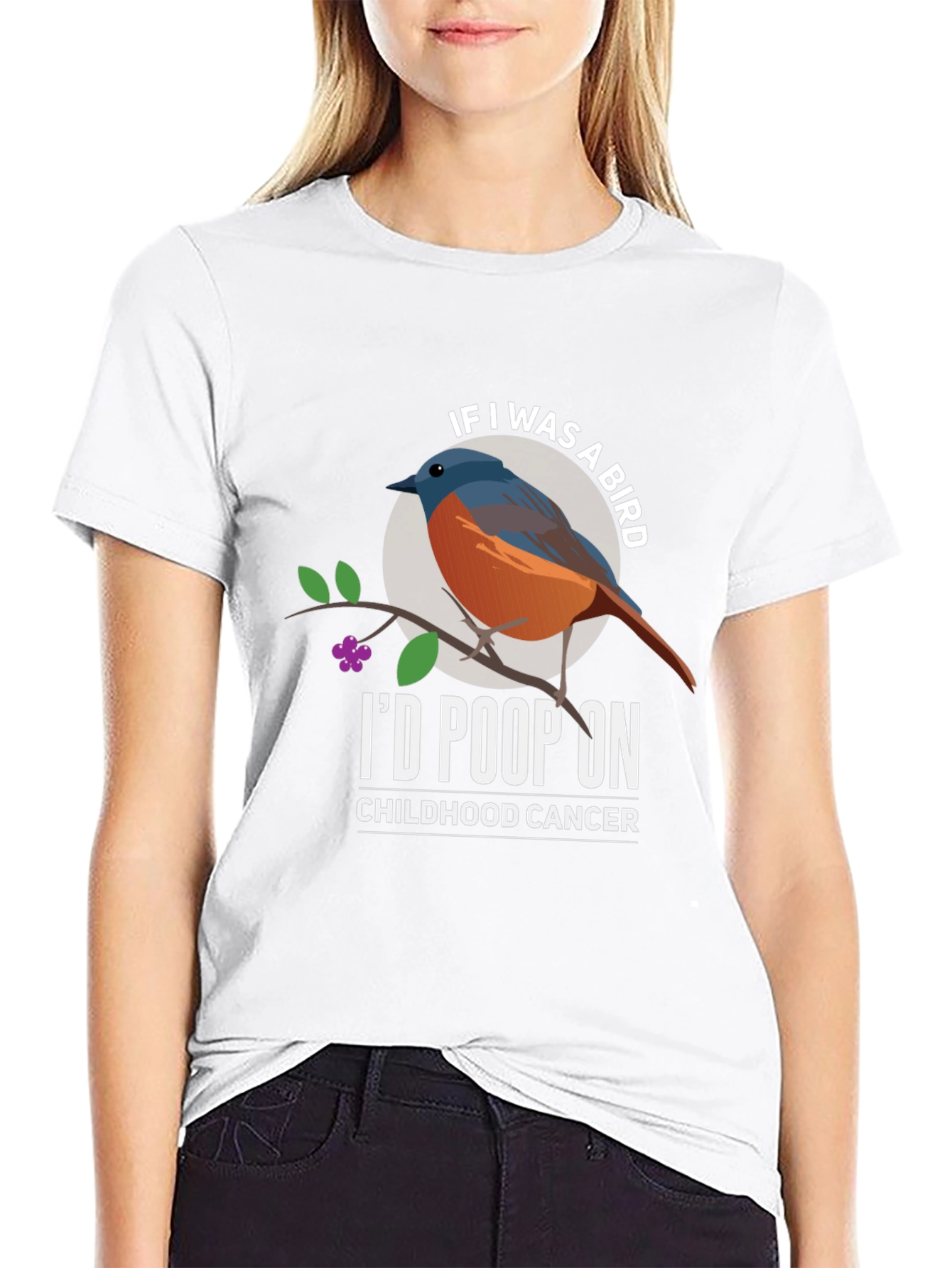 Id Poop On Childhood Cancer T-Shirt