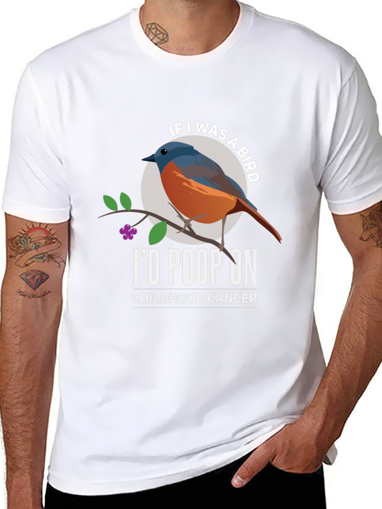 Id Poop On Childhood Cancer T-Shirt