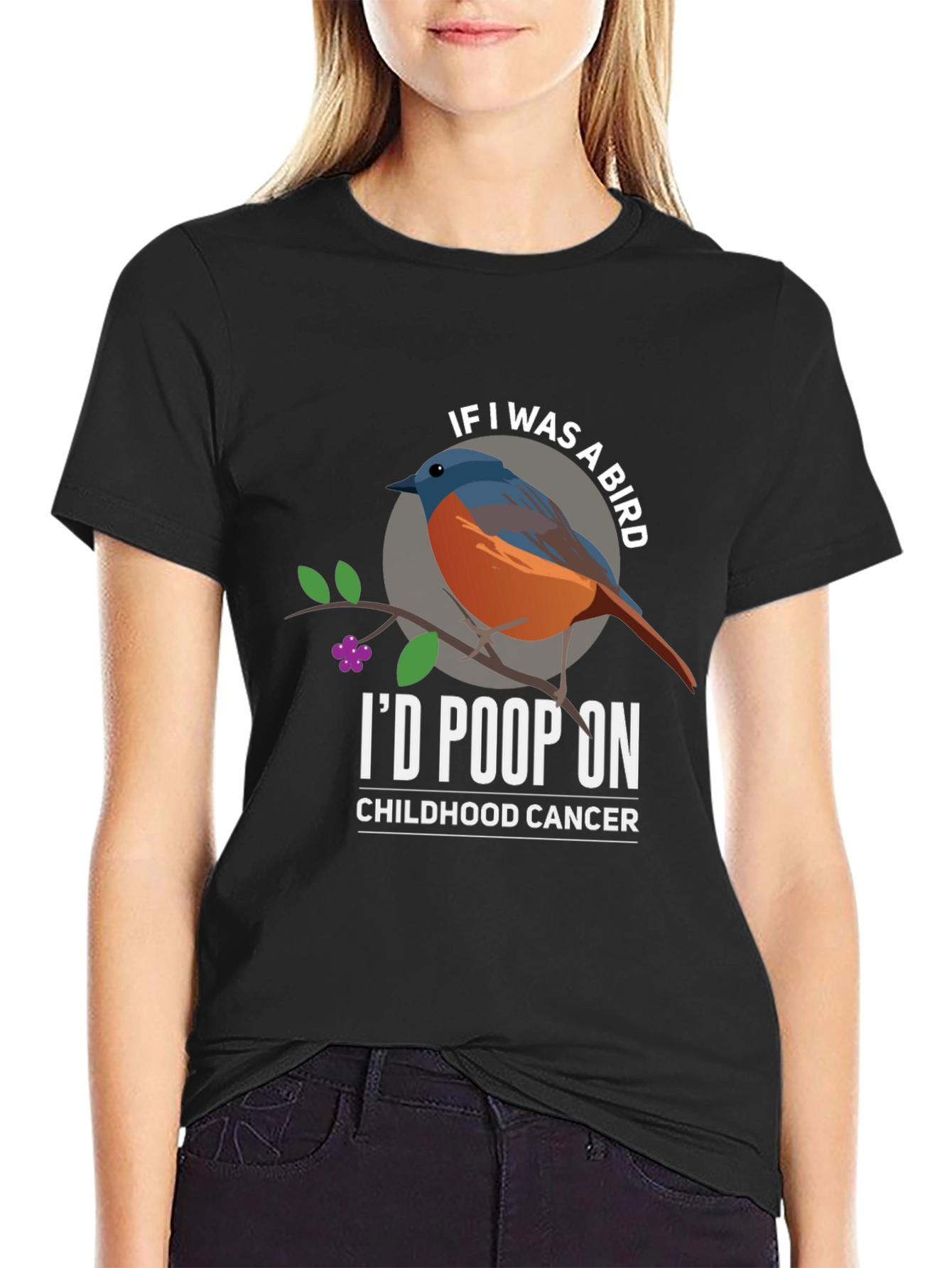 Id Poop On Childhood Cancer T-Shirt