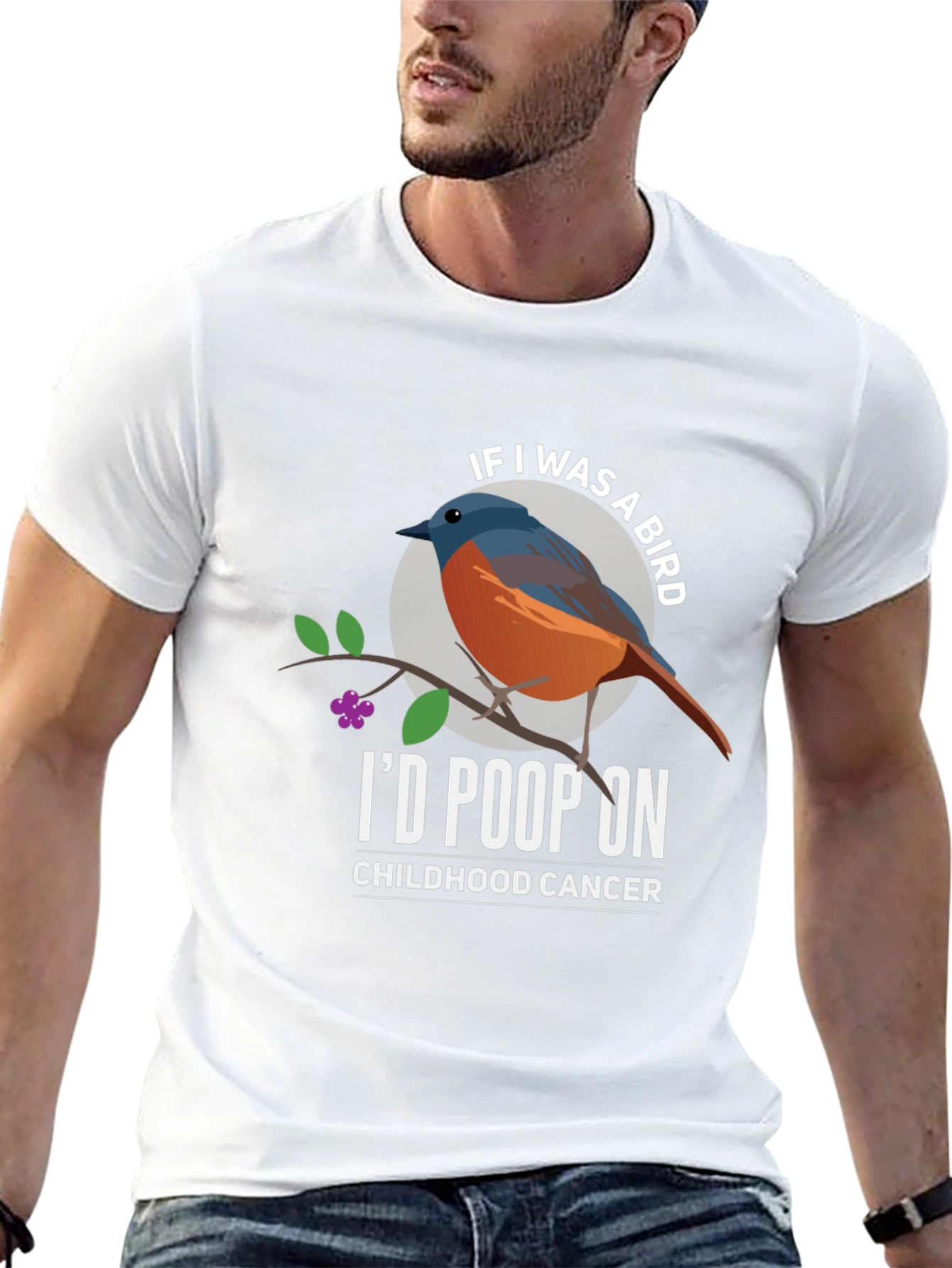 Id Poop On Childhood Cancer T-Shirt