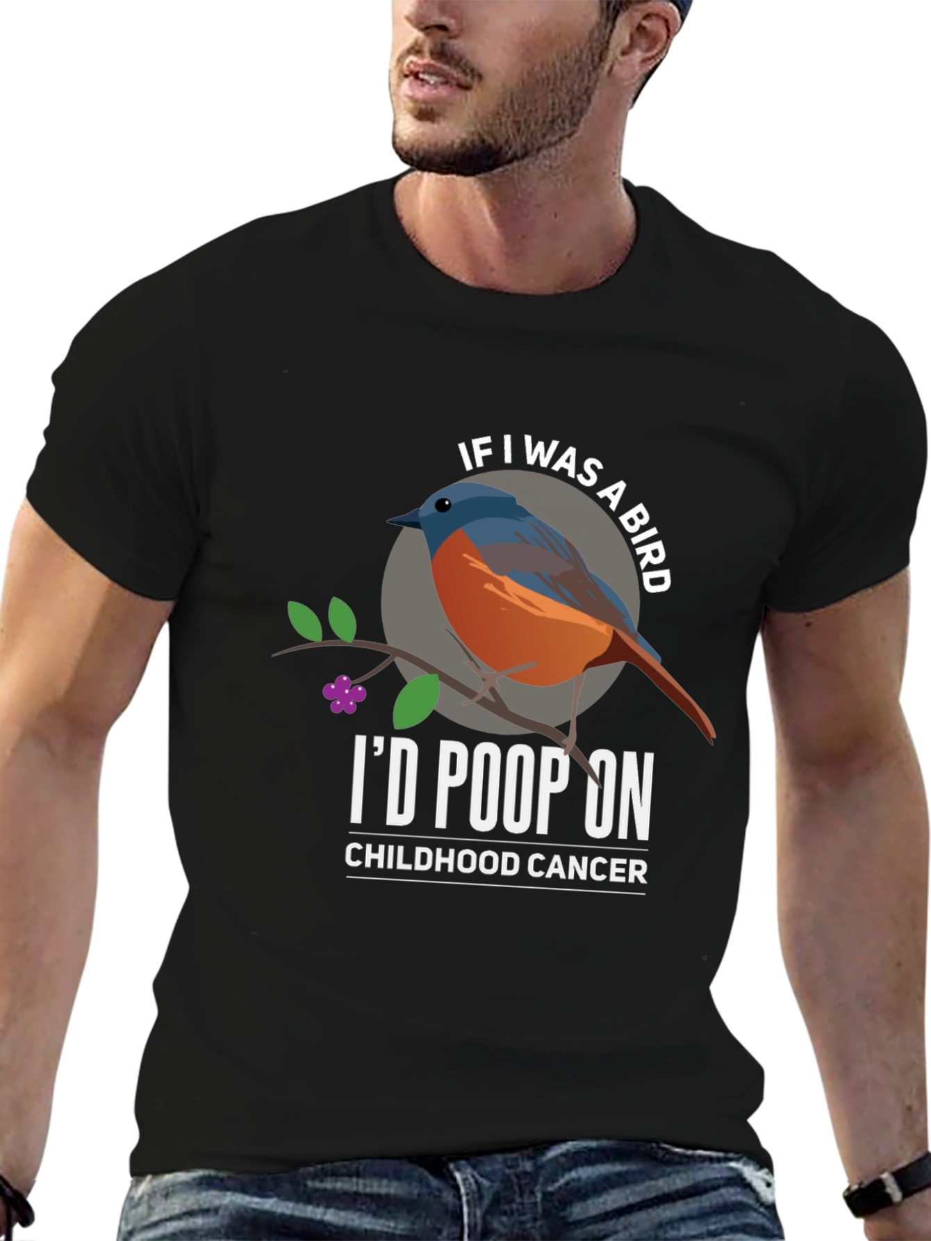 Id Poop On Childhood Cancer T-Shirt