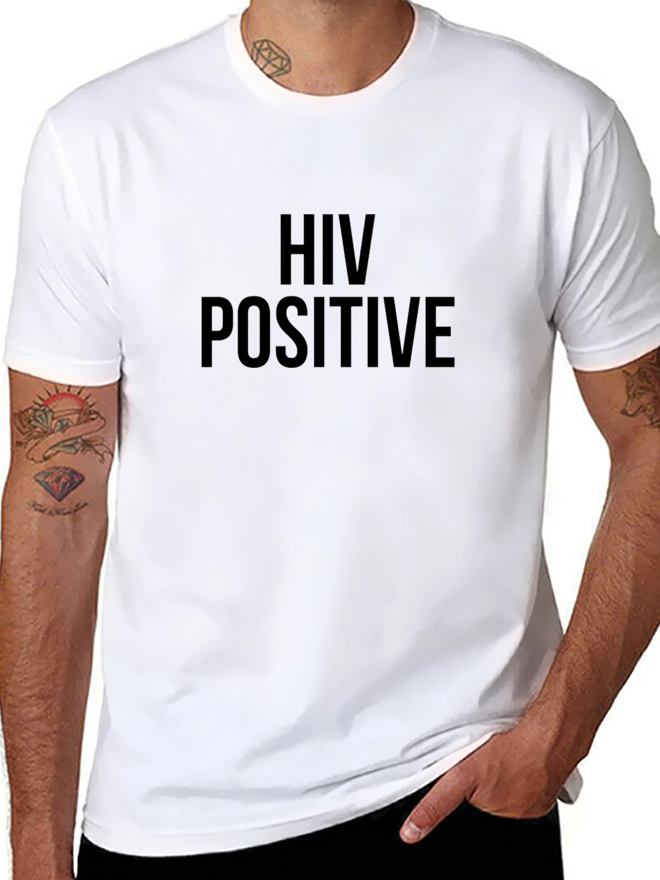 HIV Positive Graphic T-Shirt - Awareness & Support