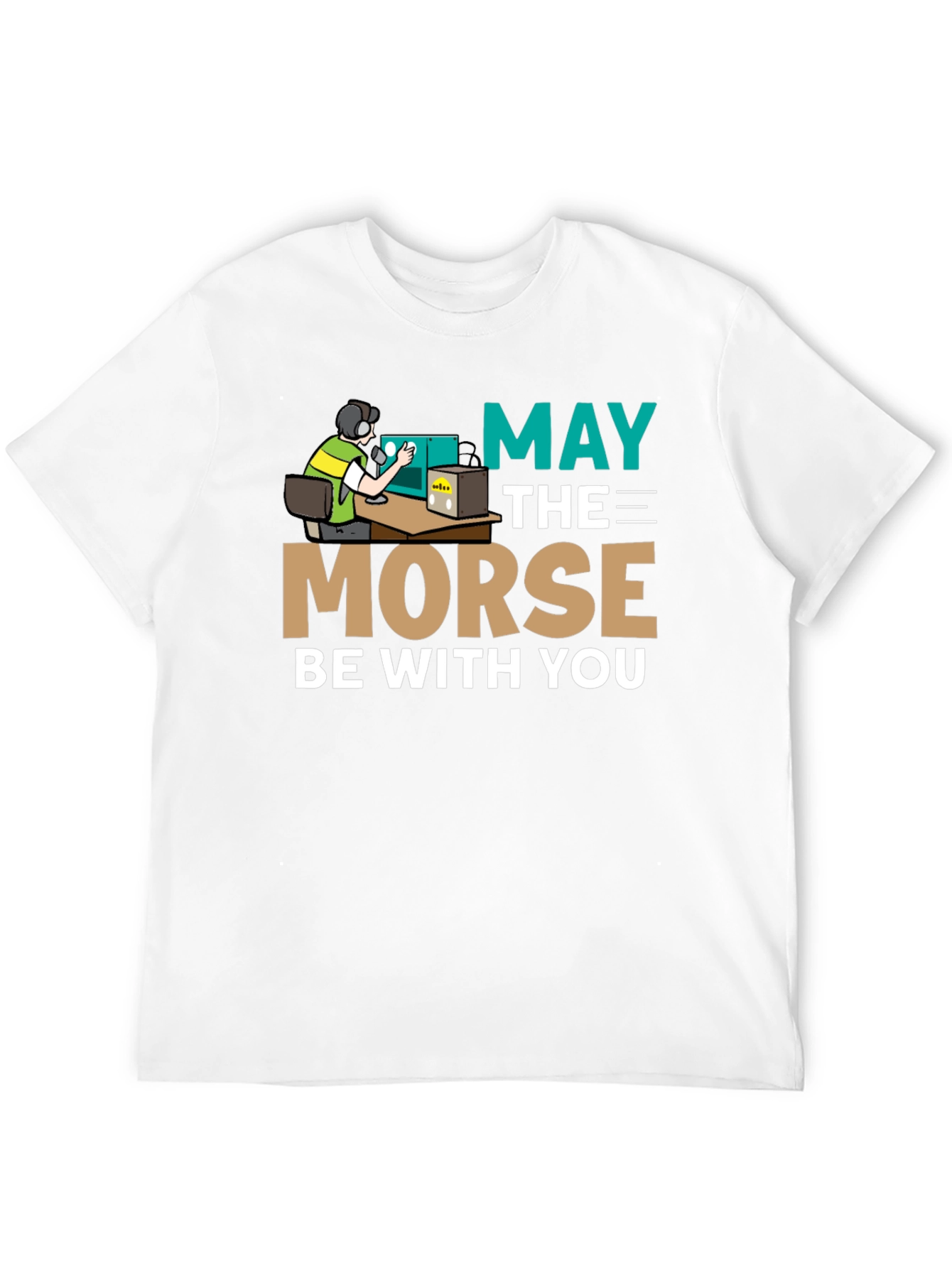 May The Morse Be With You Black T-Shirt