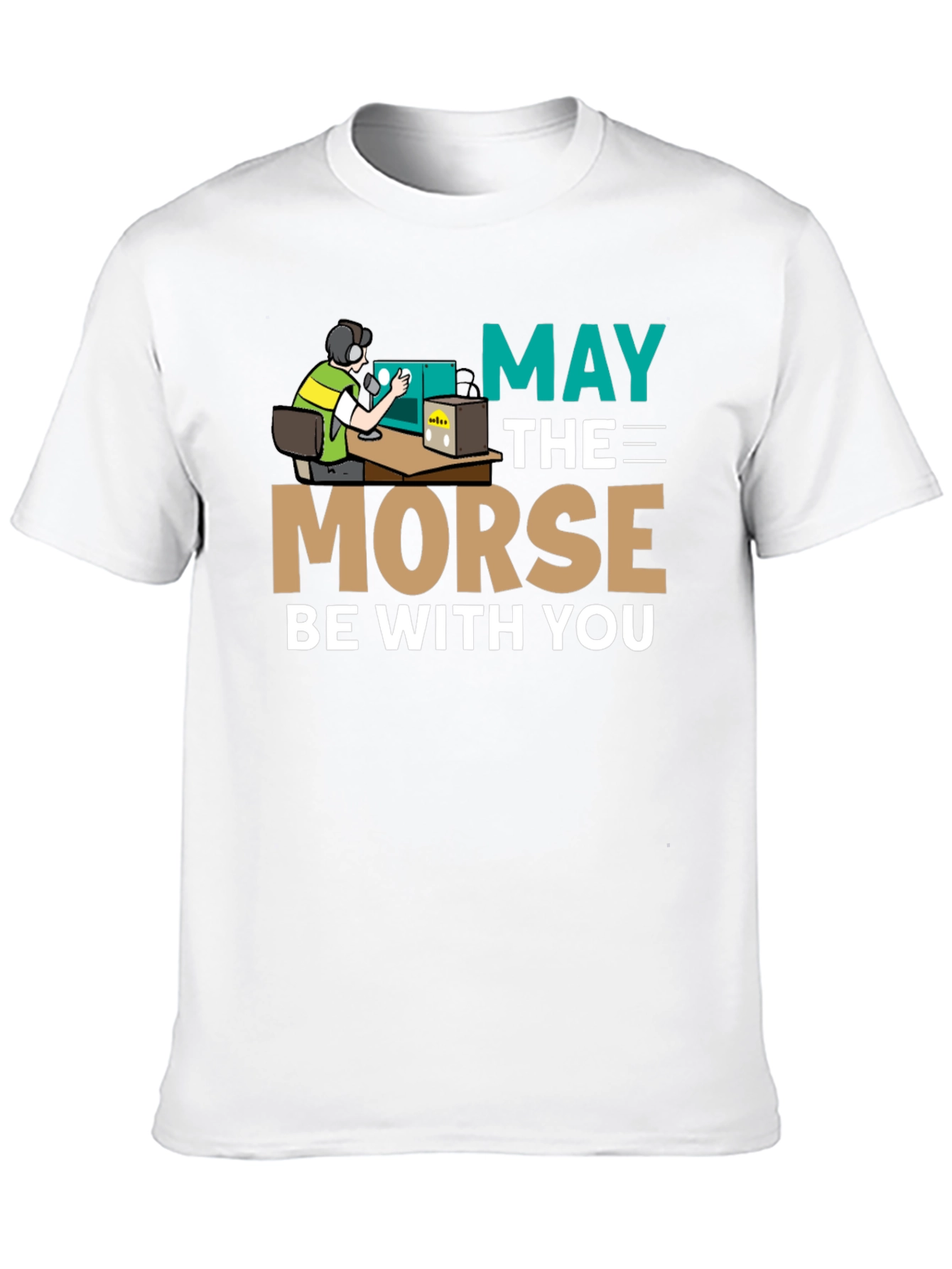 May The Morse Be With You Black T-Shirt