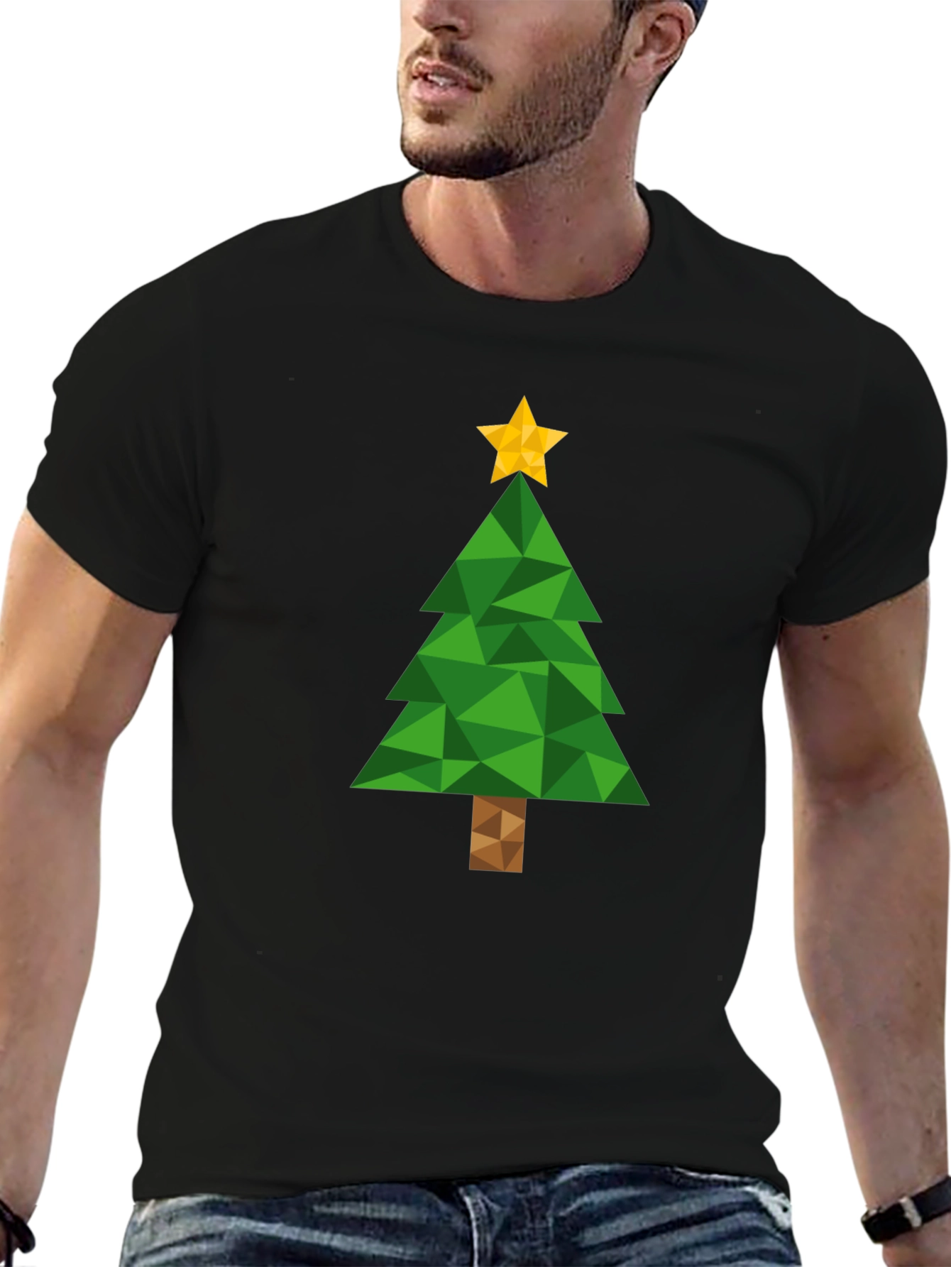 Geometric Christmas Tree T-Shirt
