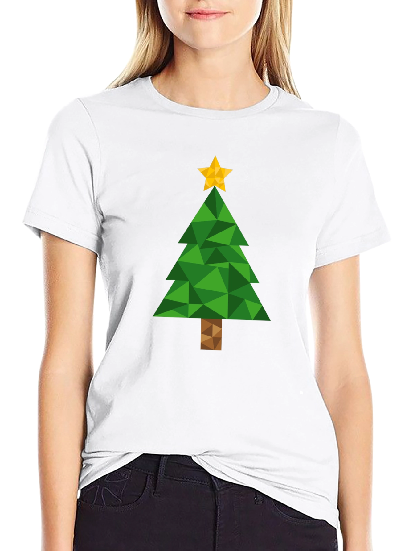 Geometric Christmas Tree T-Shirt
