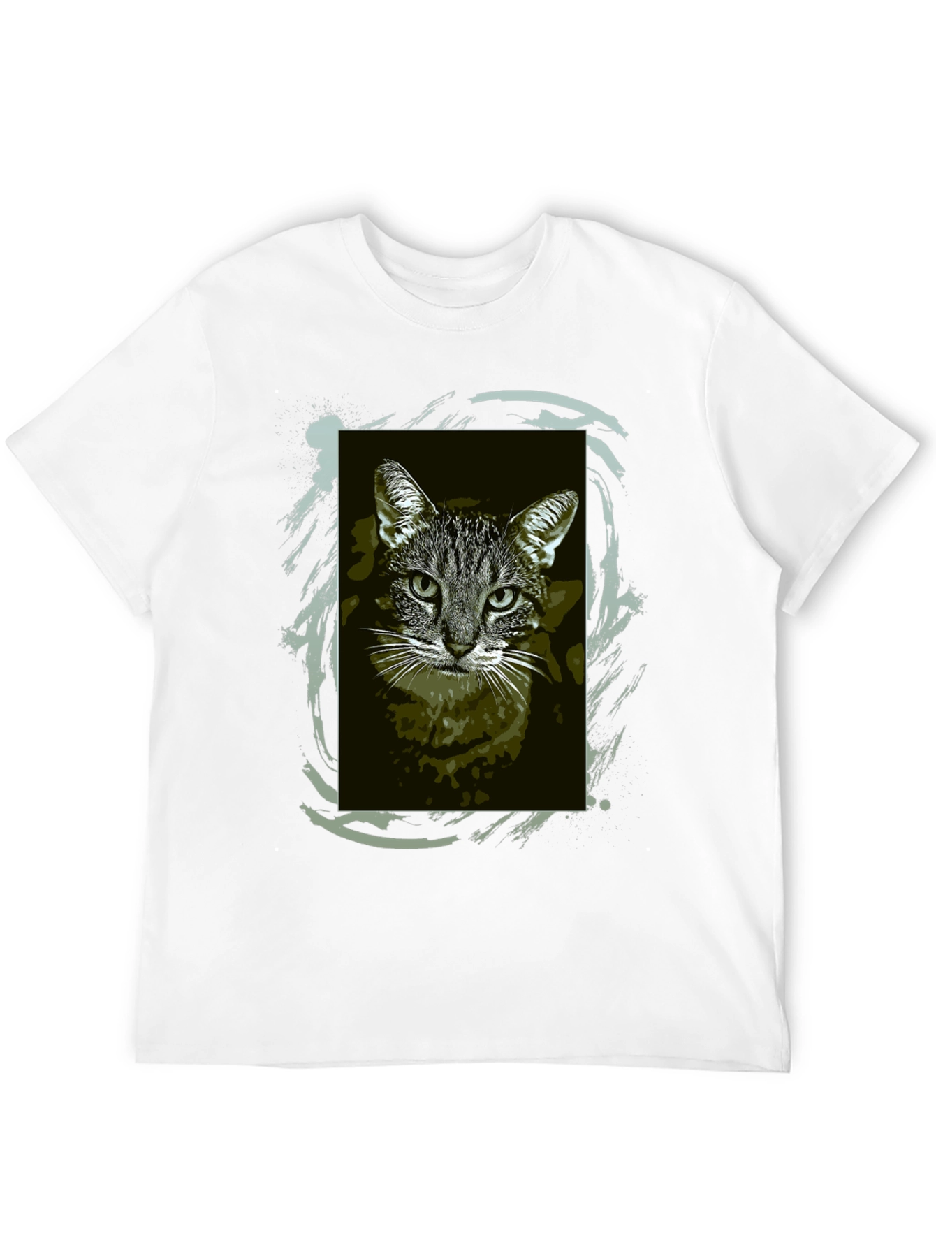 Cool Cat Graphic Tee - Black Unisex T-Shirt