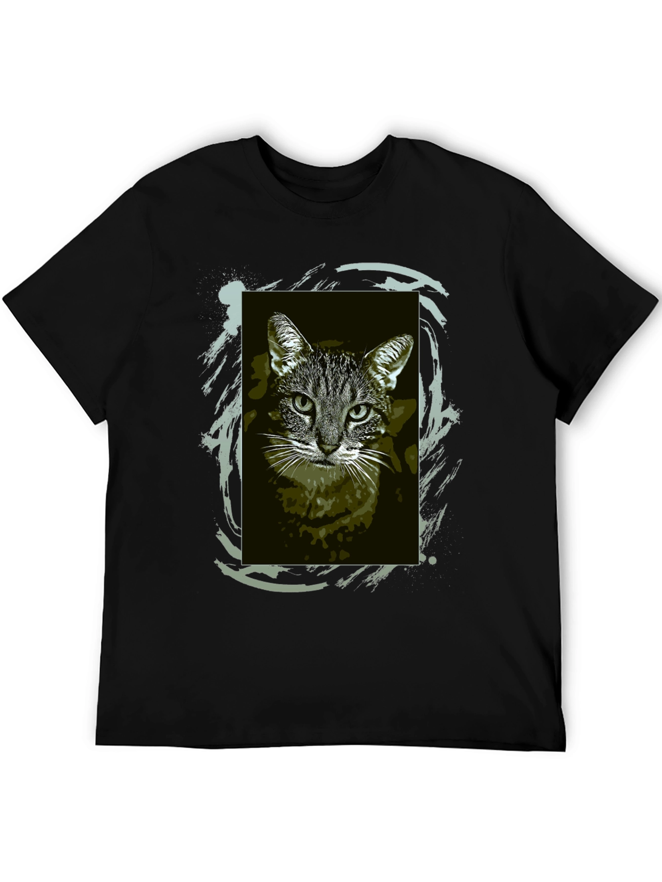 Cool Cat Graphic Tee - Black Unisex T-Shirt