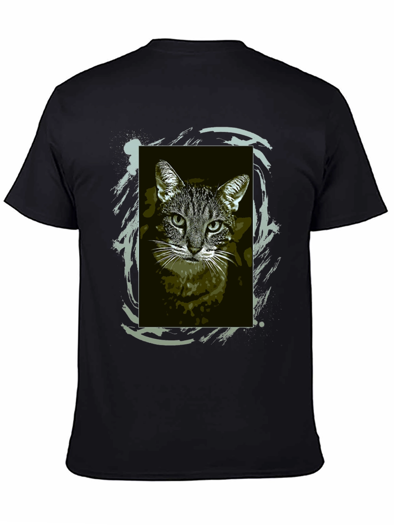 Cool Cat Graphic Tee - Black Unisex T-Shirt