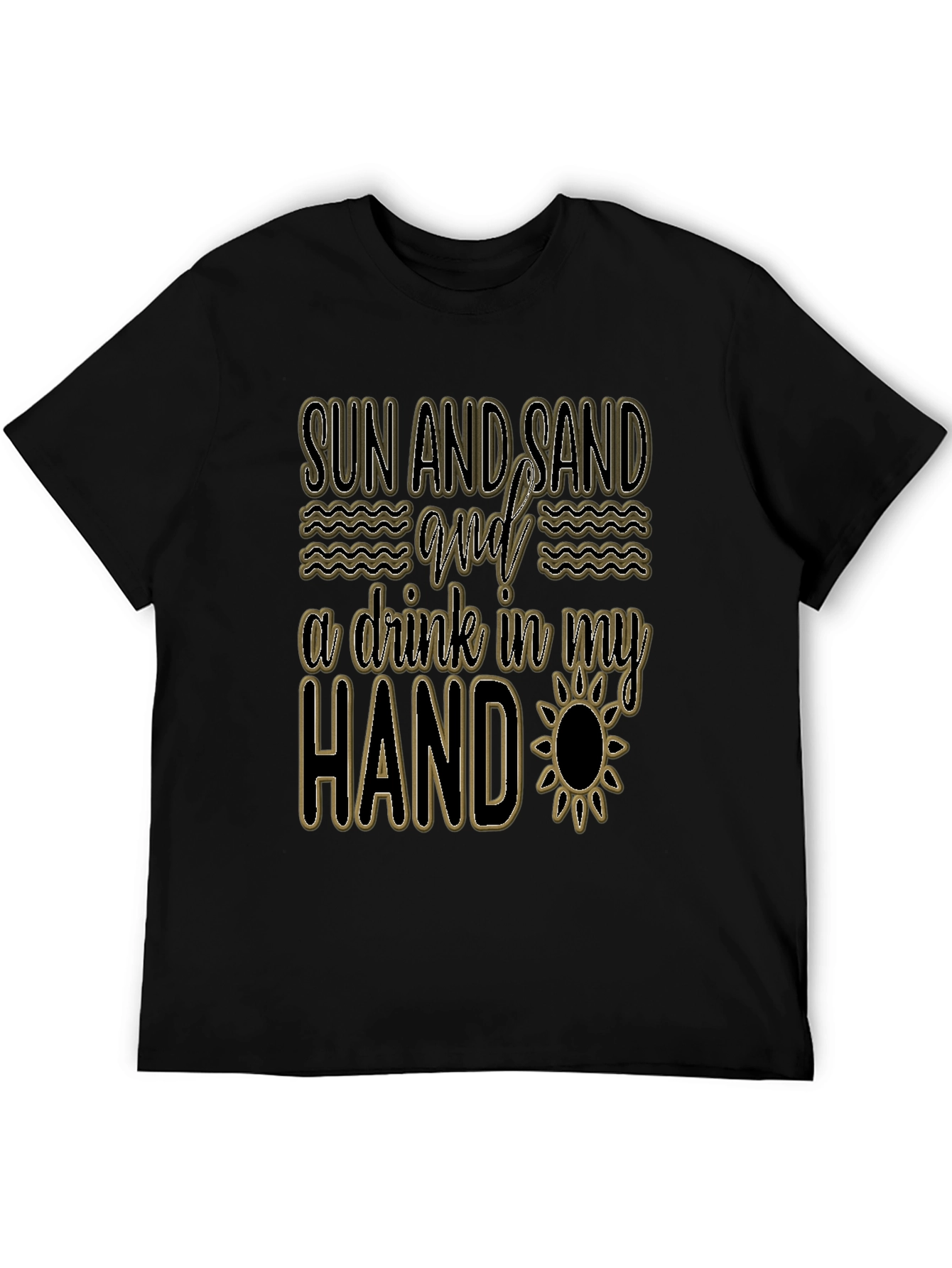 Sun Sand & Drink Mens Graphic Tee