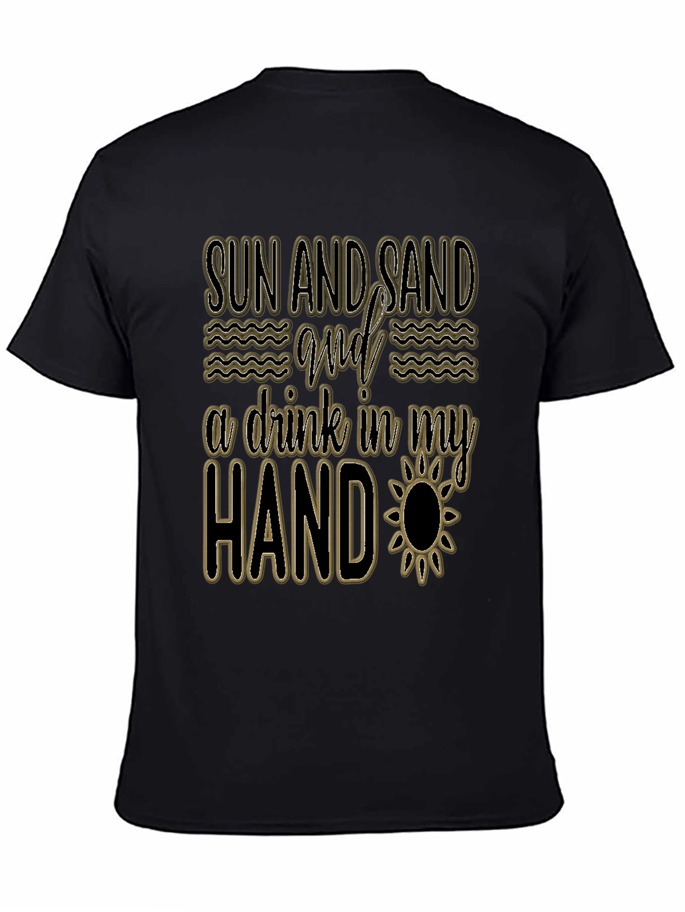Sun Sand & Drink Mens Graphic Tee