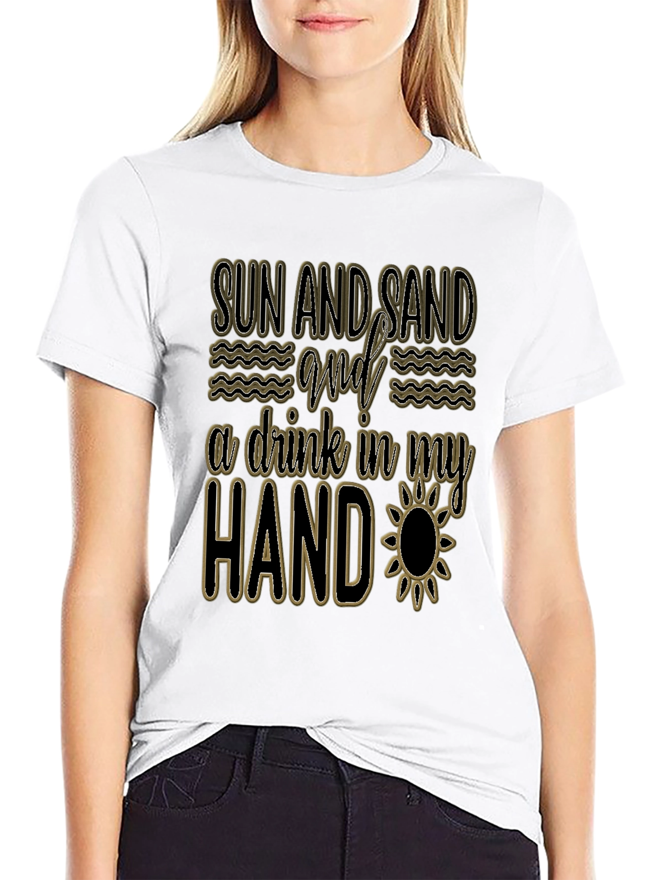 Sun Sand & Drink Mens Graphic Tee