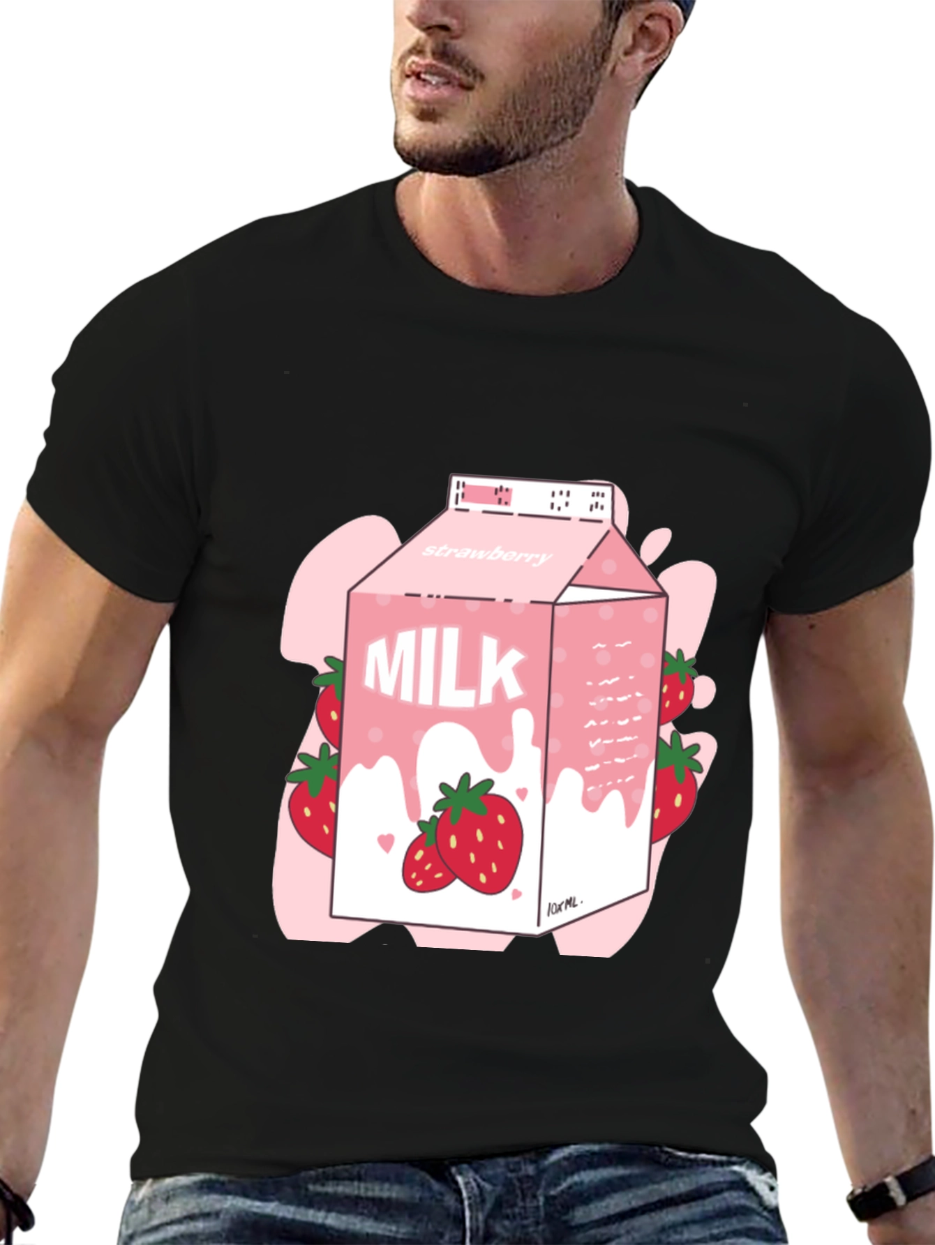 Strawberry Milk T-Shirt - Trendy Graphic Tee