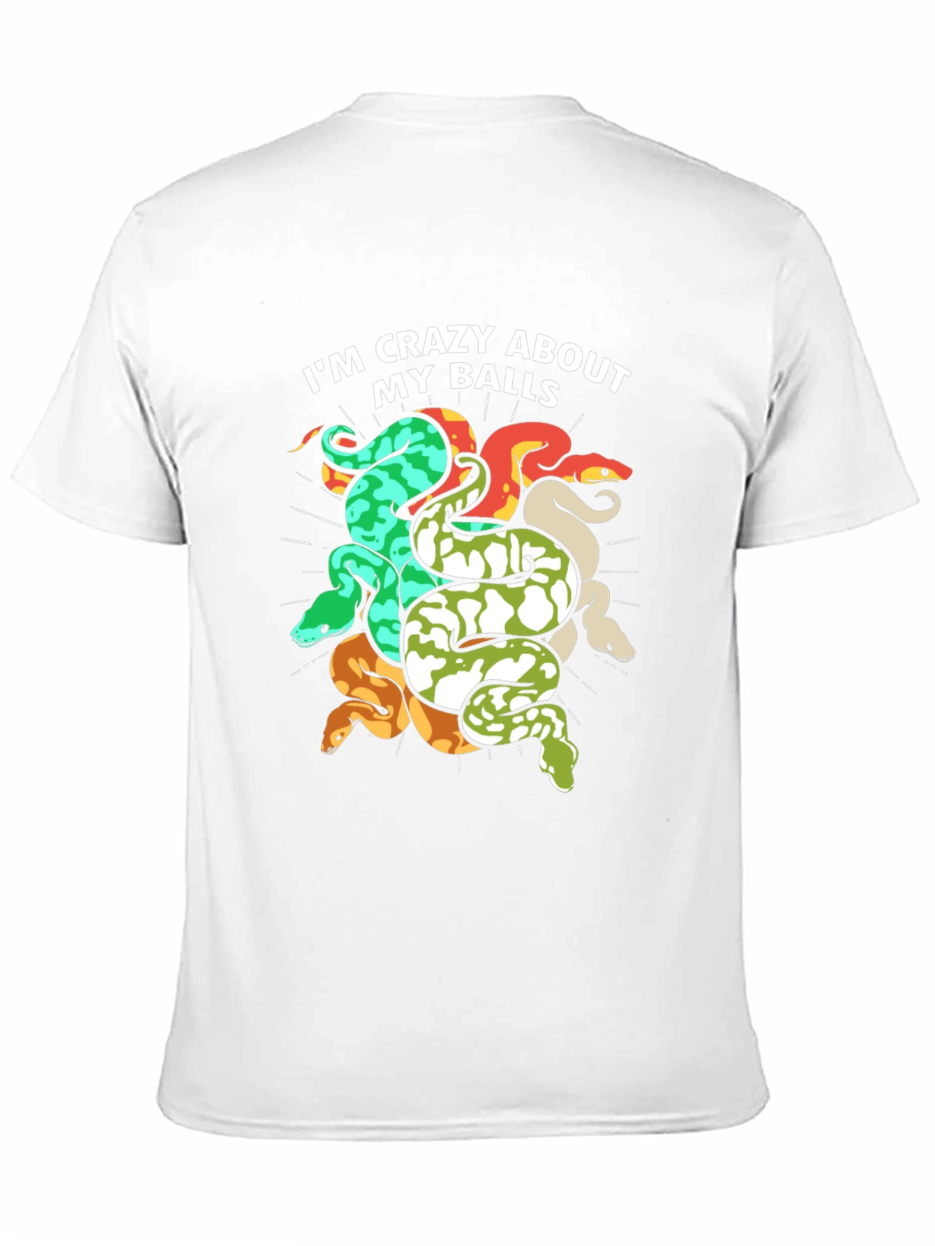 Crazy About My Balls Snake T-Shirt
