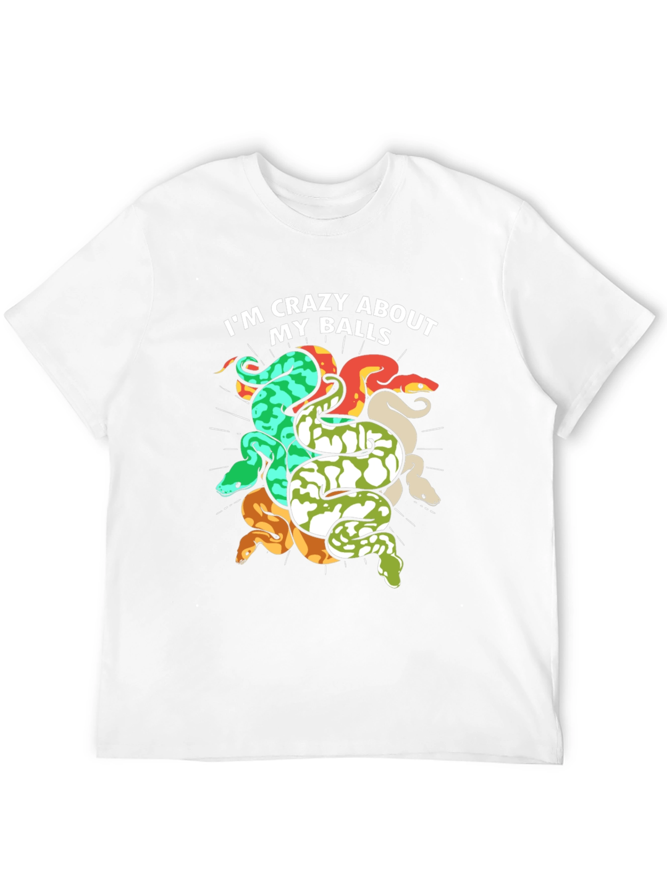 Crazy About My Balls Snake T-Shirt