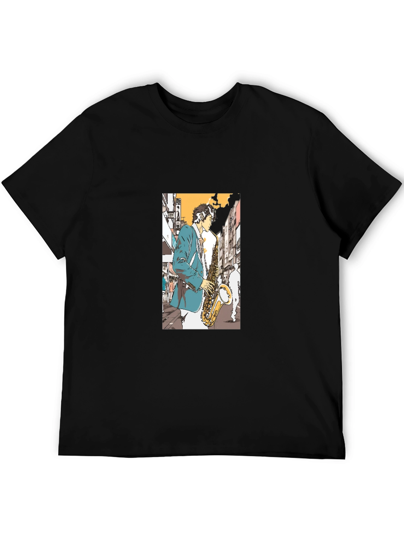 Jazz Saxophone Player Graphic Tee