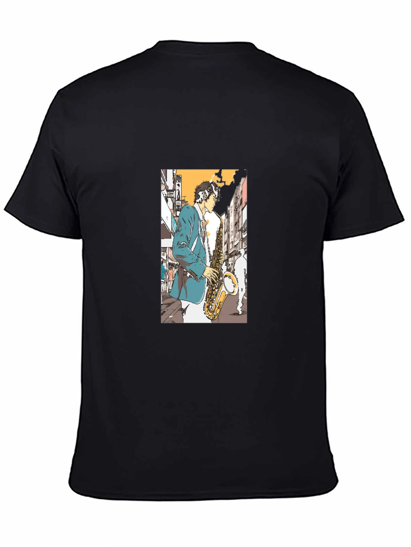 Jazz Saxophone Player Graphic Tee