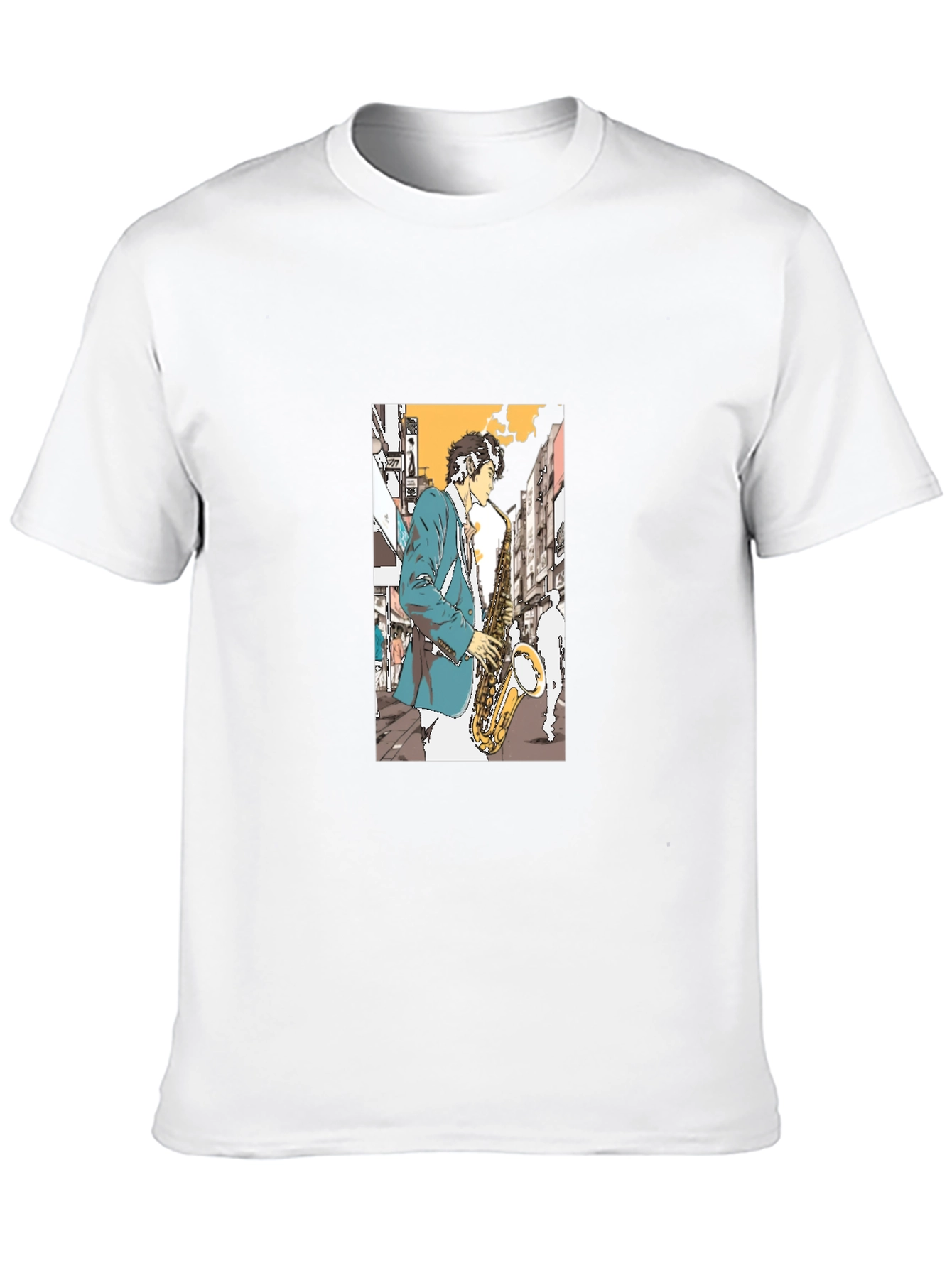 Jazz Saxophone Player Graphic Tee