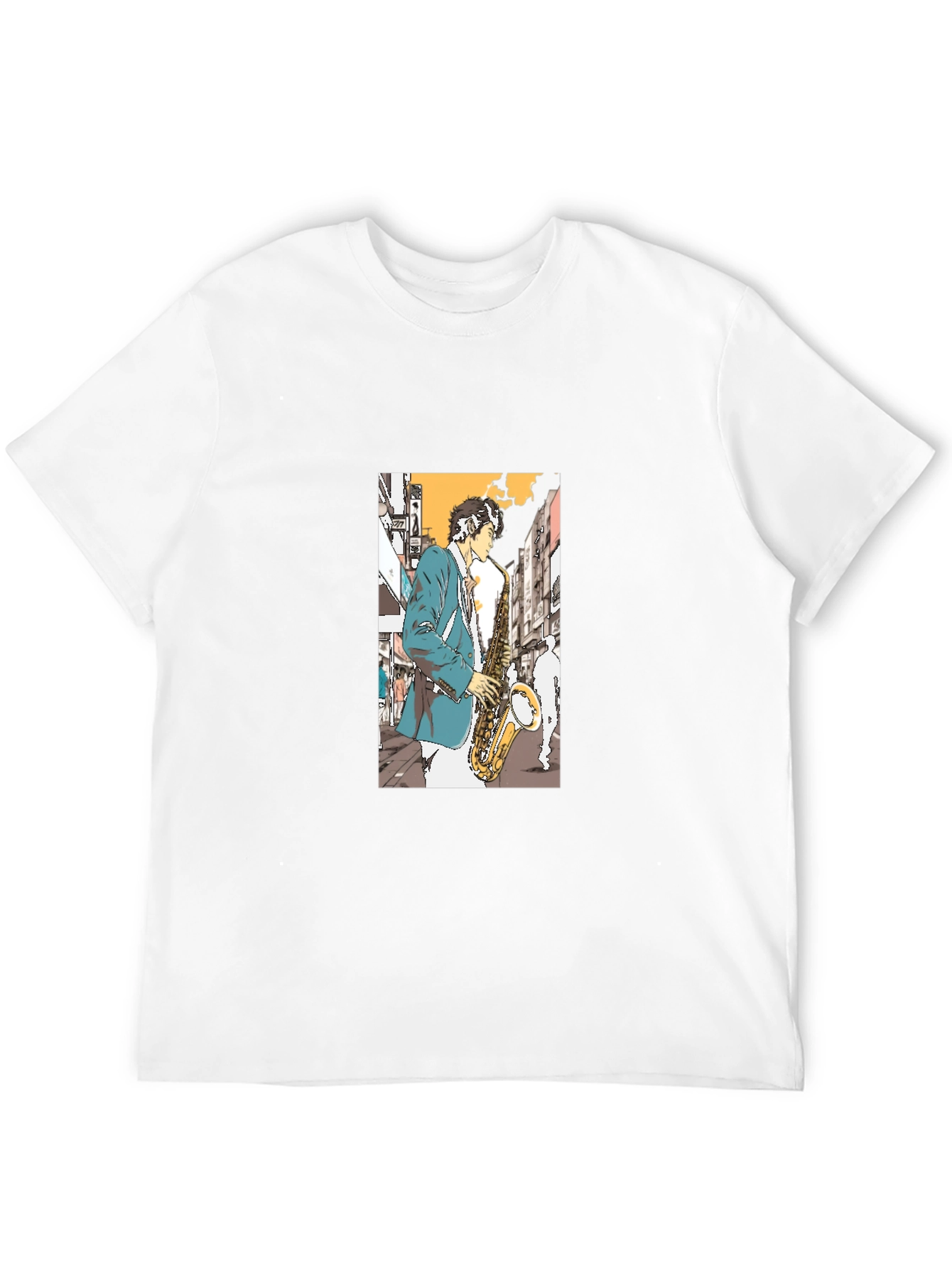 Jazz Saxophone Player Graphic Tee