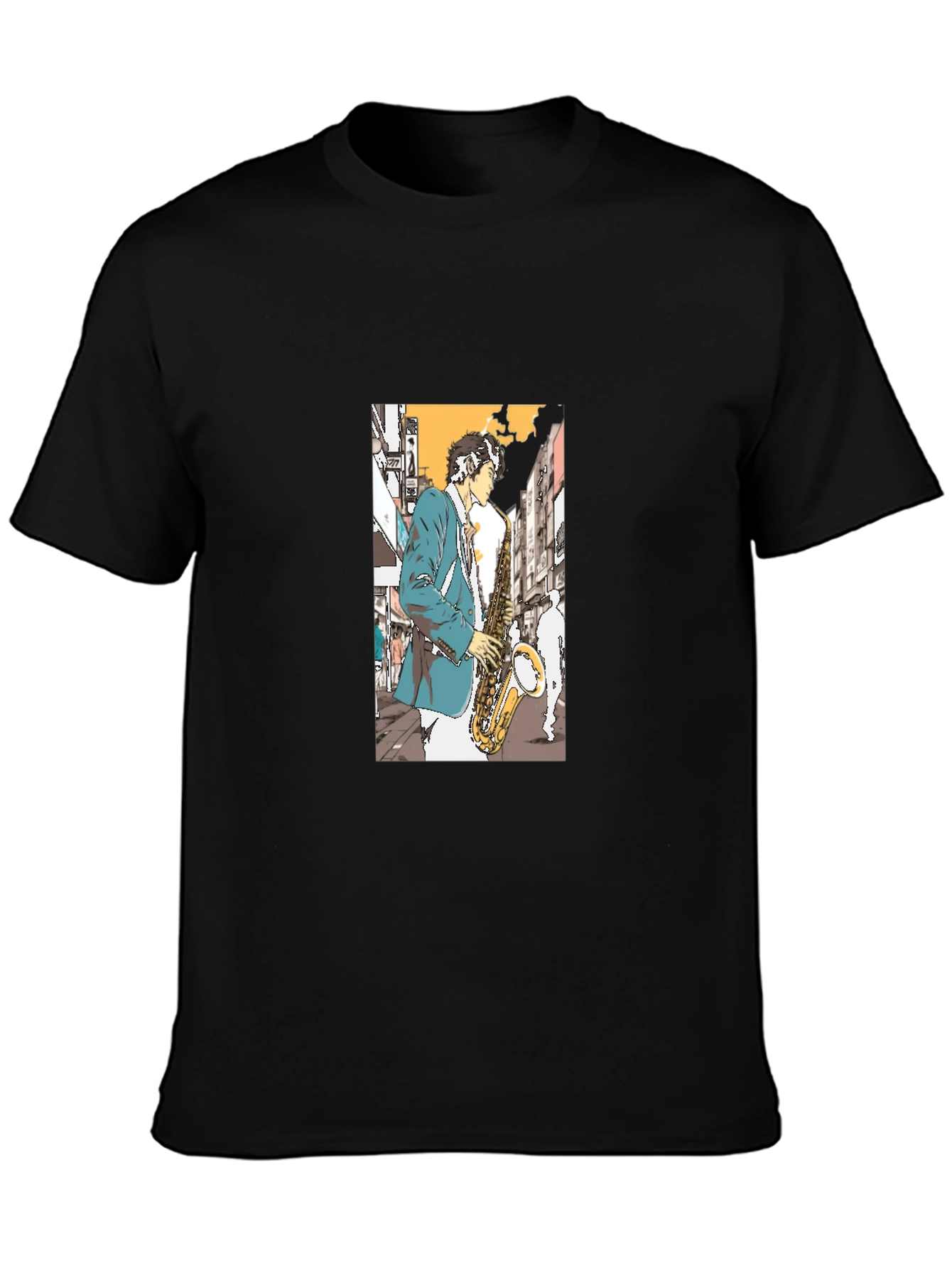 Jazz Saxophone Player Graphic Tee