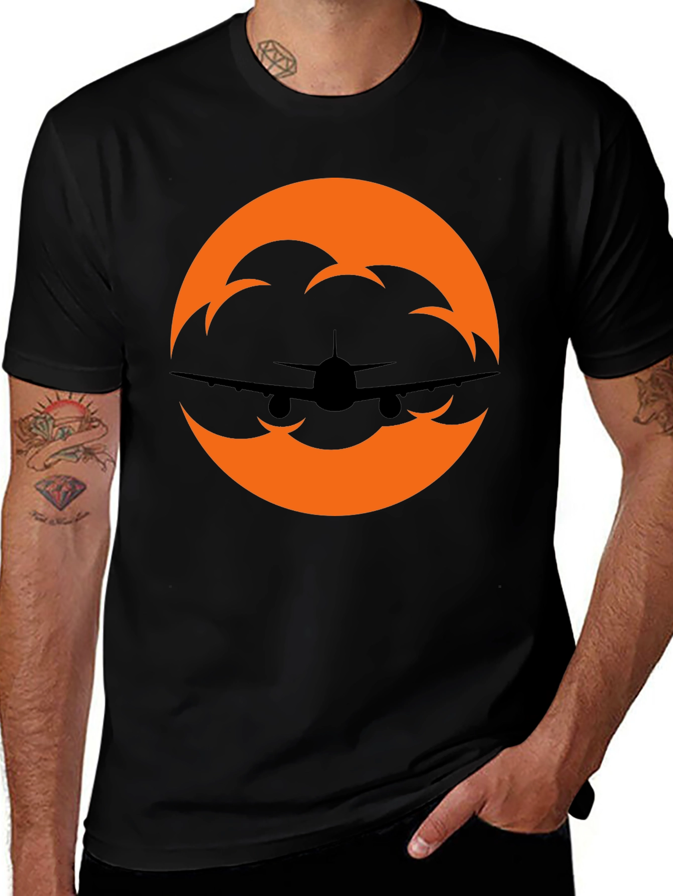 Airplane Silhouette Graphic Tee