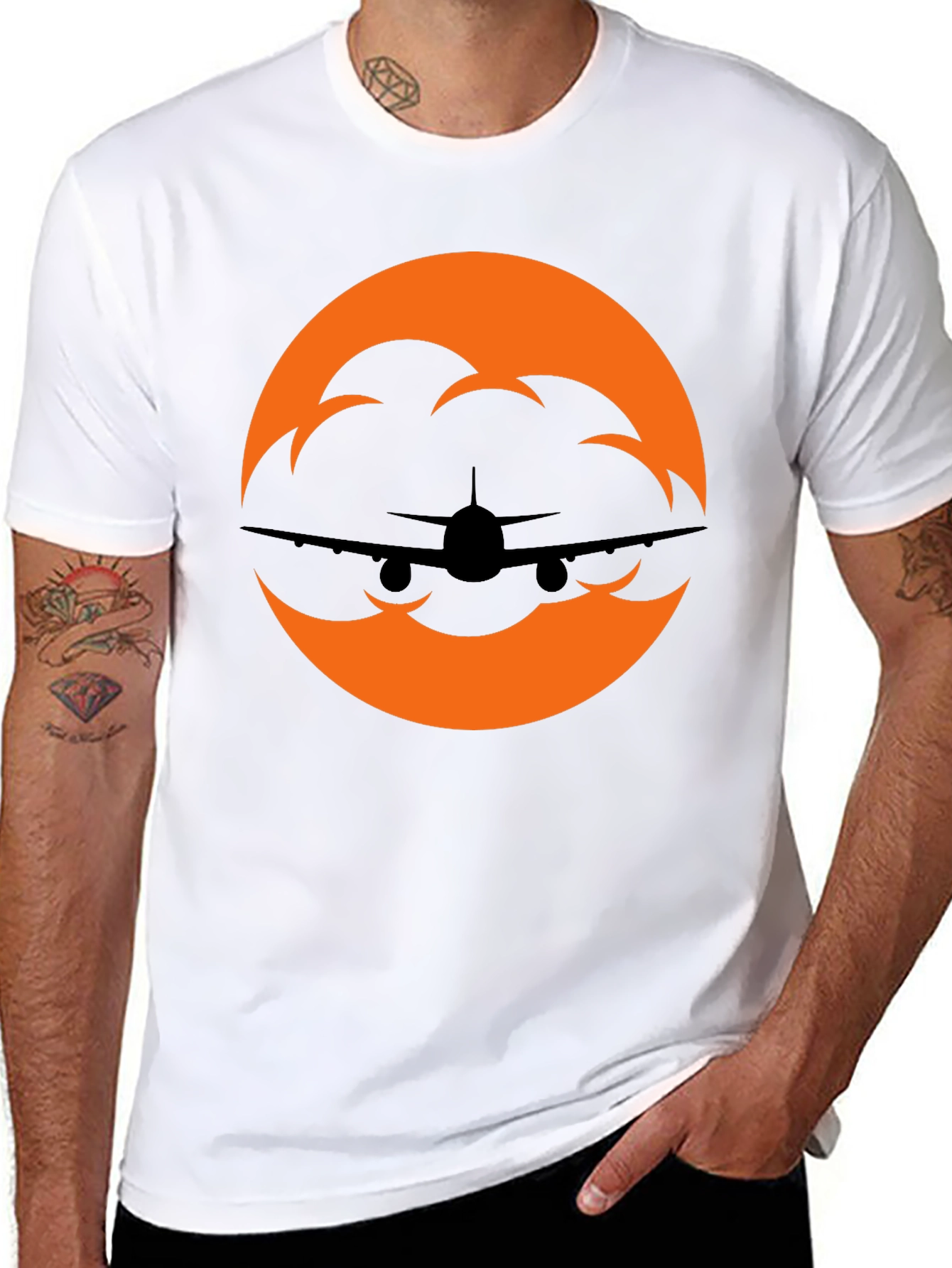 Airplane Silhouette Graphic Tee