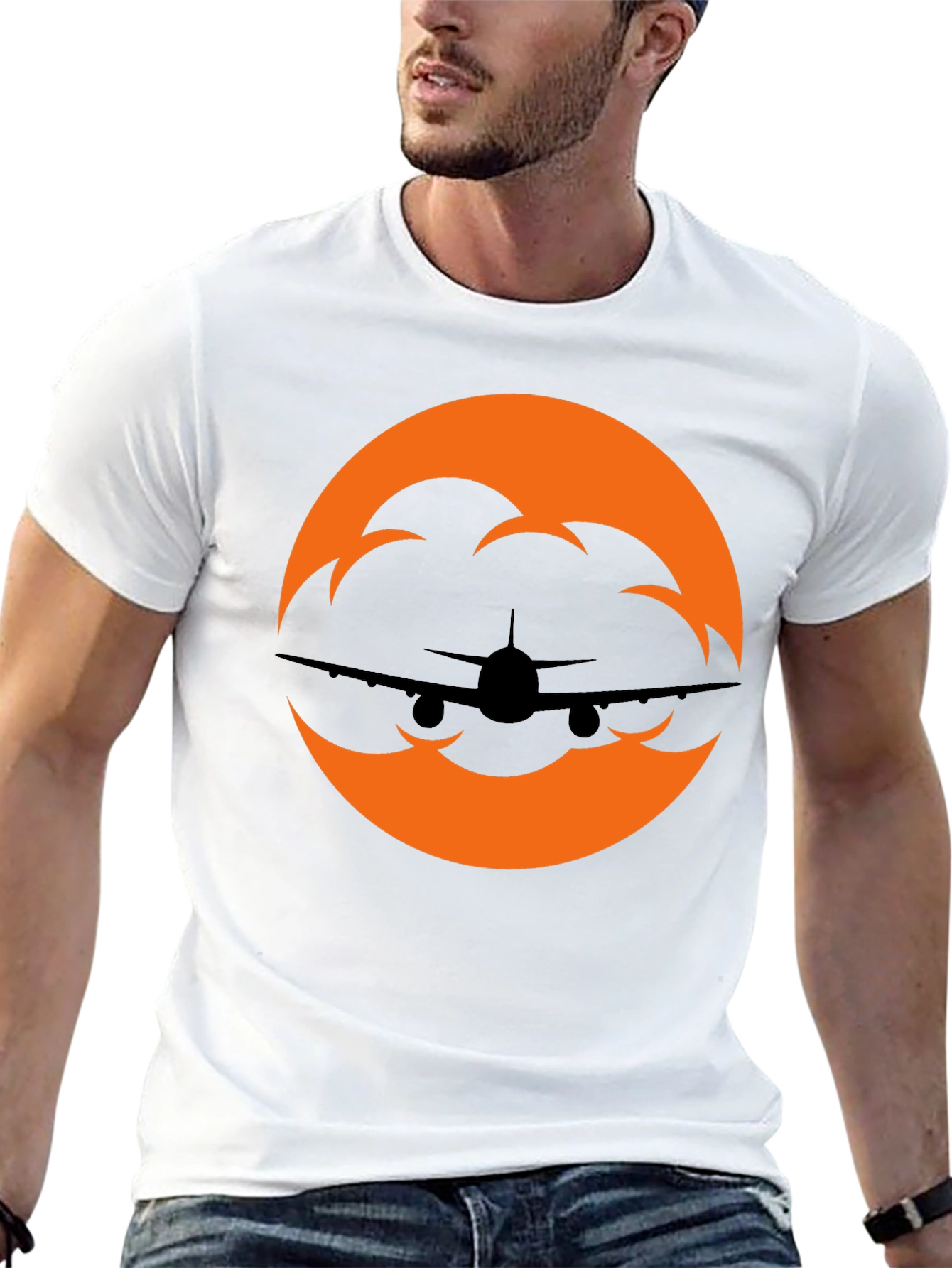 Airplane Silhouette Graphic Tee