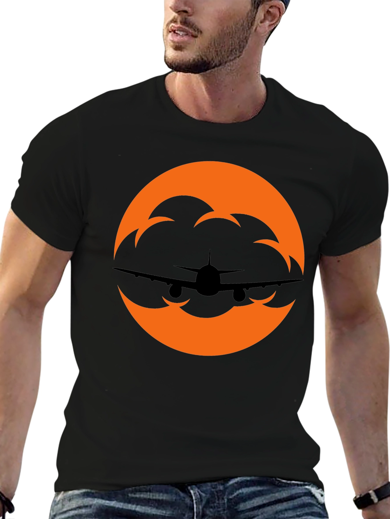 Airplane Silhouette Graphic Tee