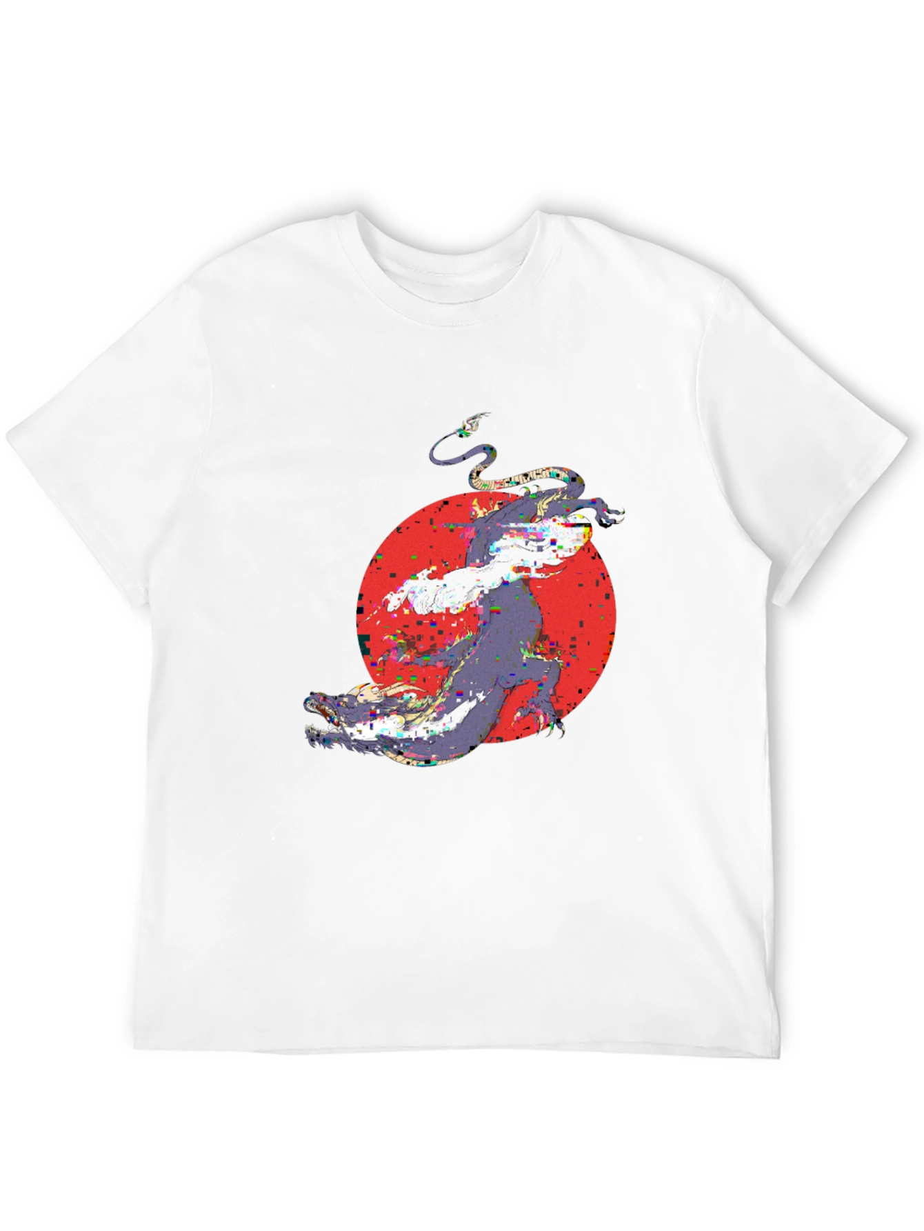 Abstract Graphic Print Black T-Shirt