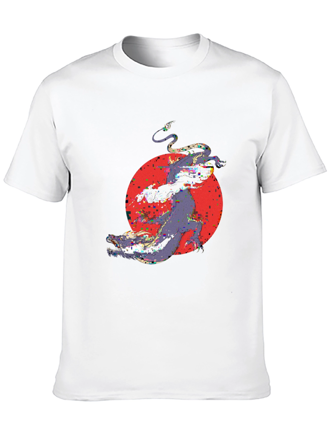 Abstract Graphic Print Black T-Shirt