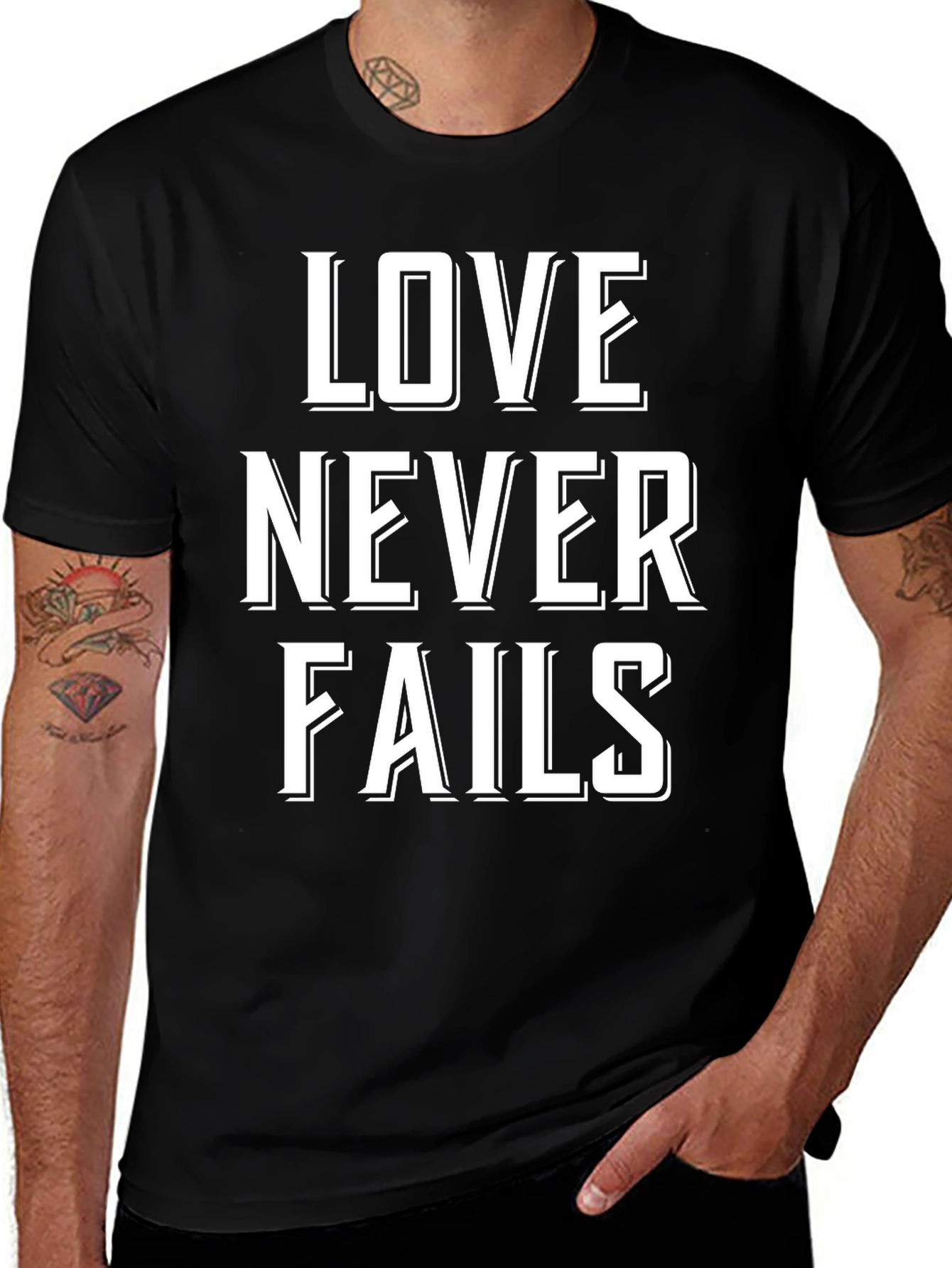 Love Never Fails Graphic T-Shirt