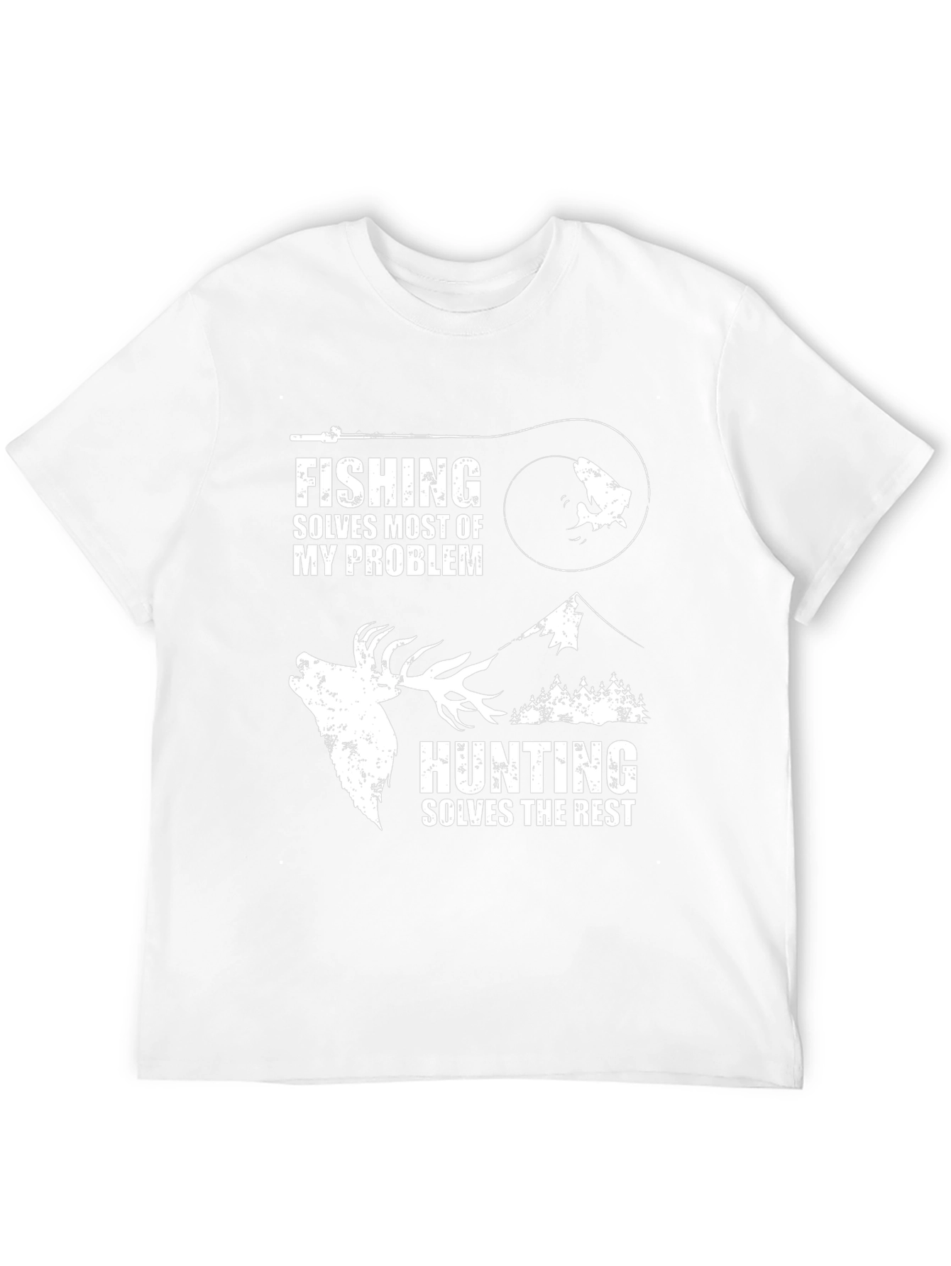 Fishing and Hunting Graphic T-Shirt