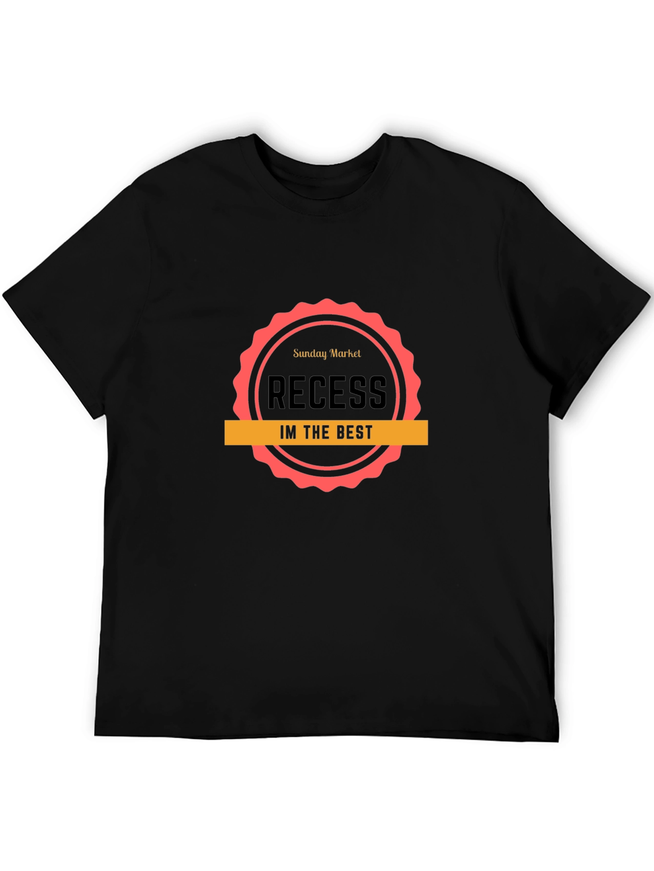 Recess Im The Best Black Graphic T-Shirt