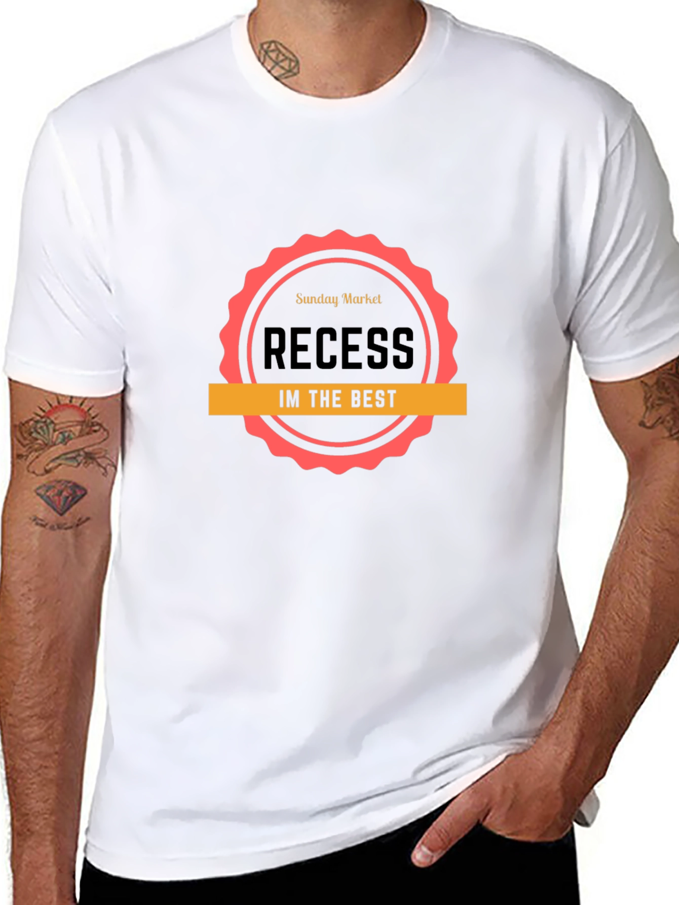 Recess Im The Best Black Graphic T-Shirt