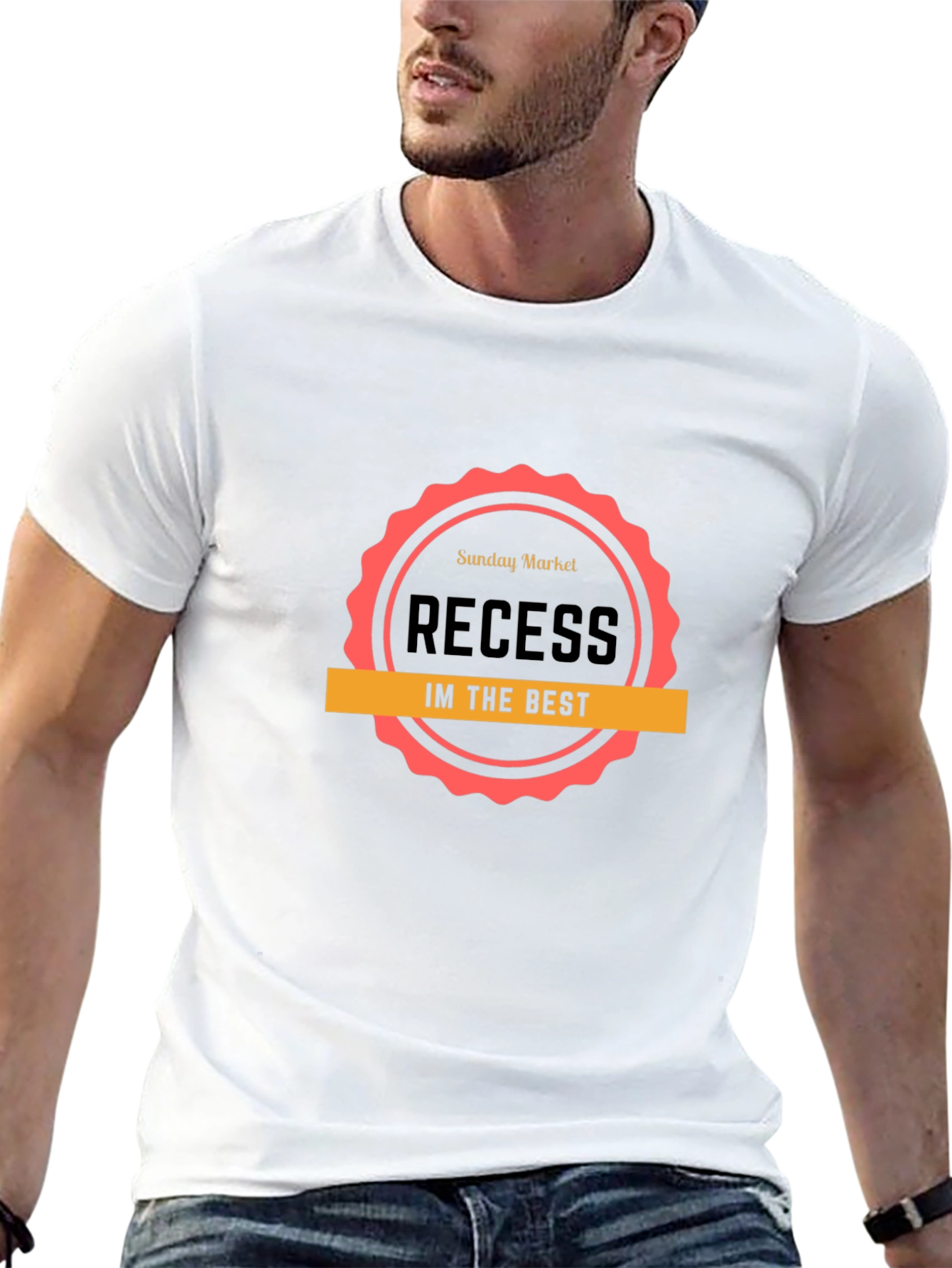 Recess Im The Best Black Graphic T-Shirt