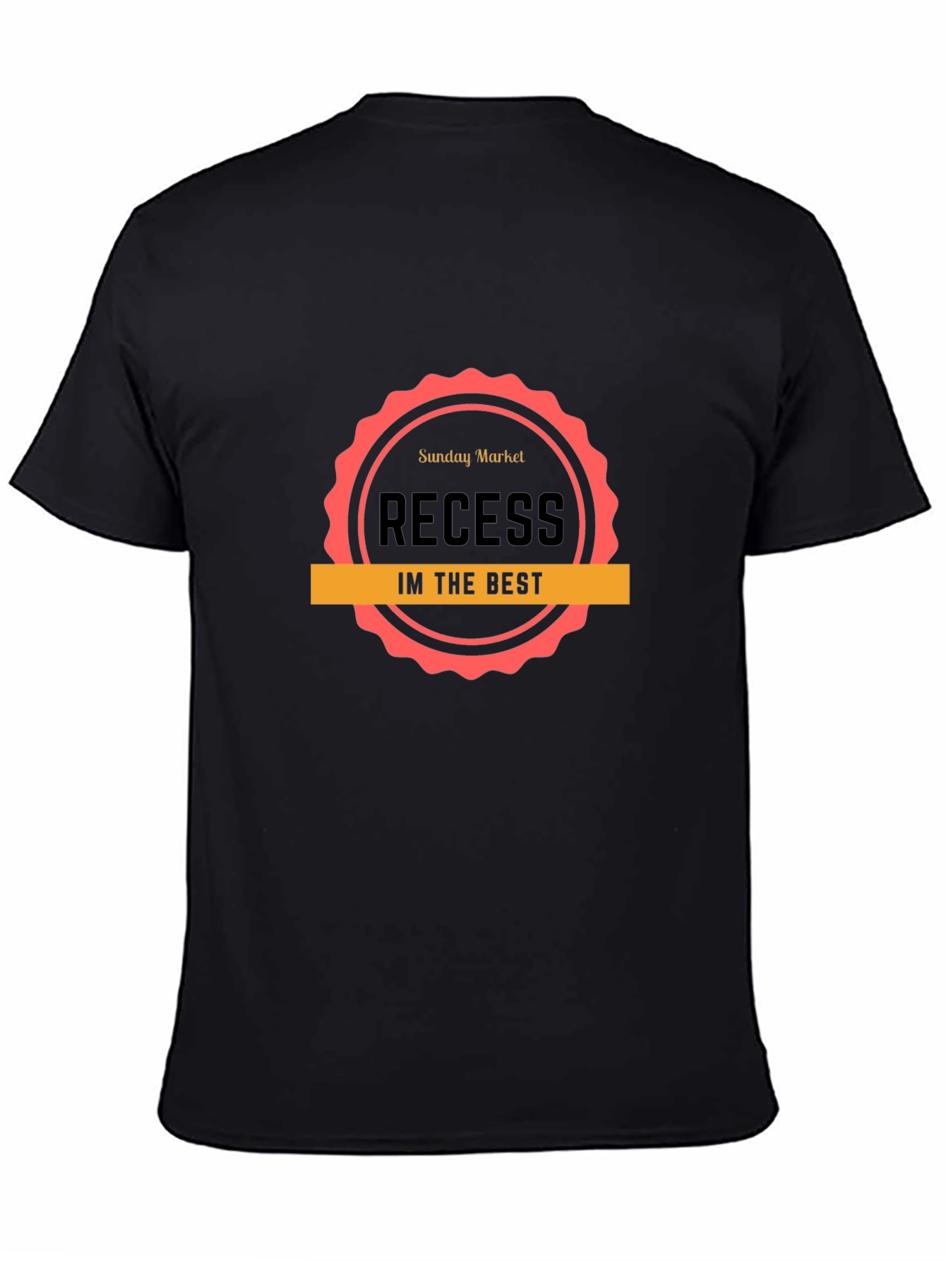 Recess Im The Best Black Graphic T-Shirt