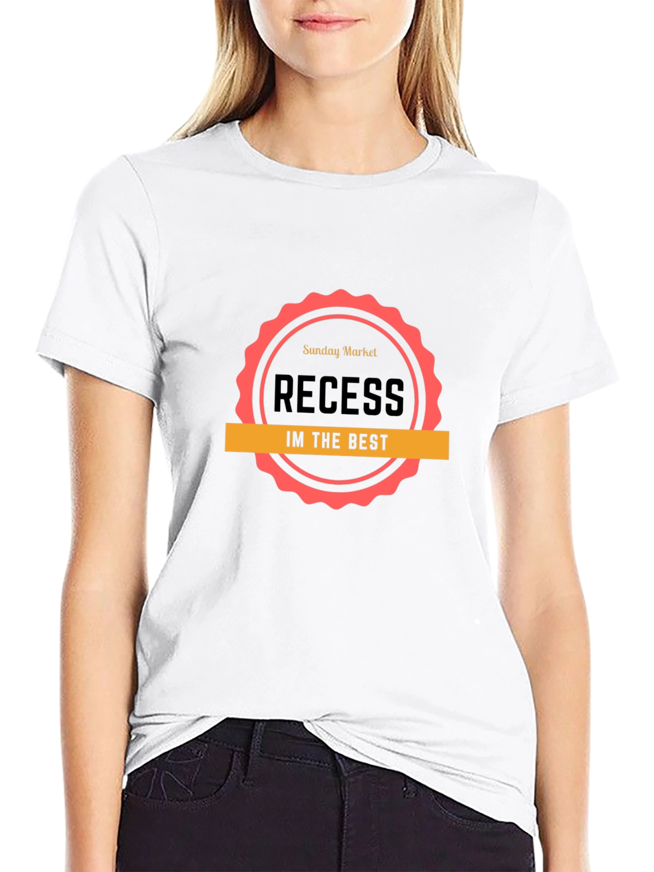 Recess Im The Best Black Graphic T-Shirt