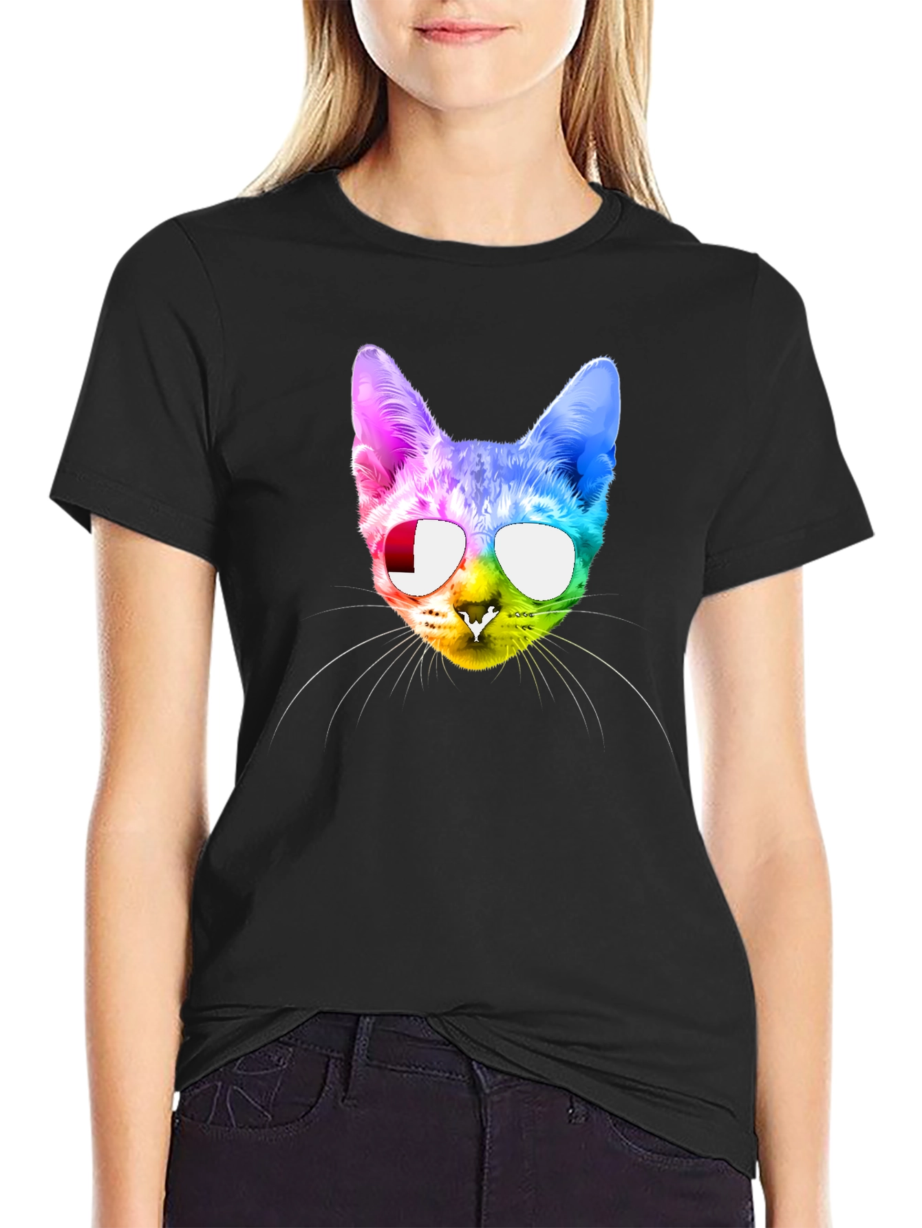 Cool Cat Rainbow T-Shirt