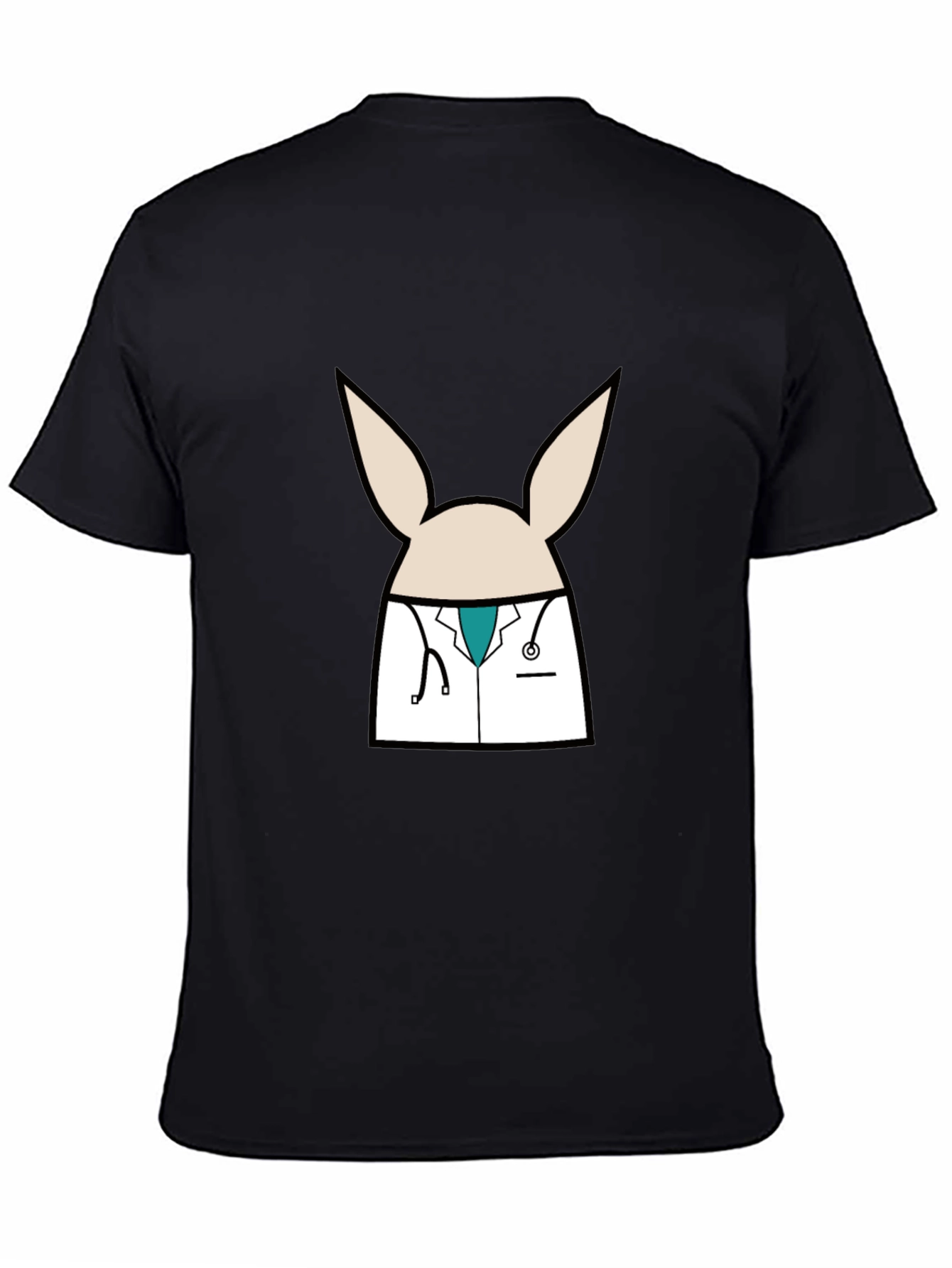 Doctor Bunny Black T-Shirt