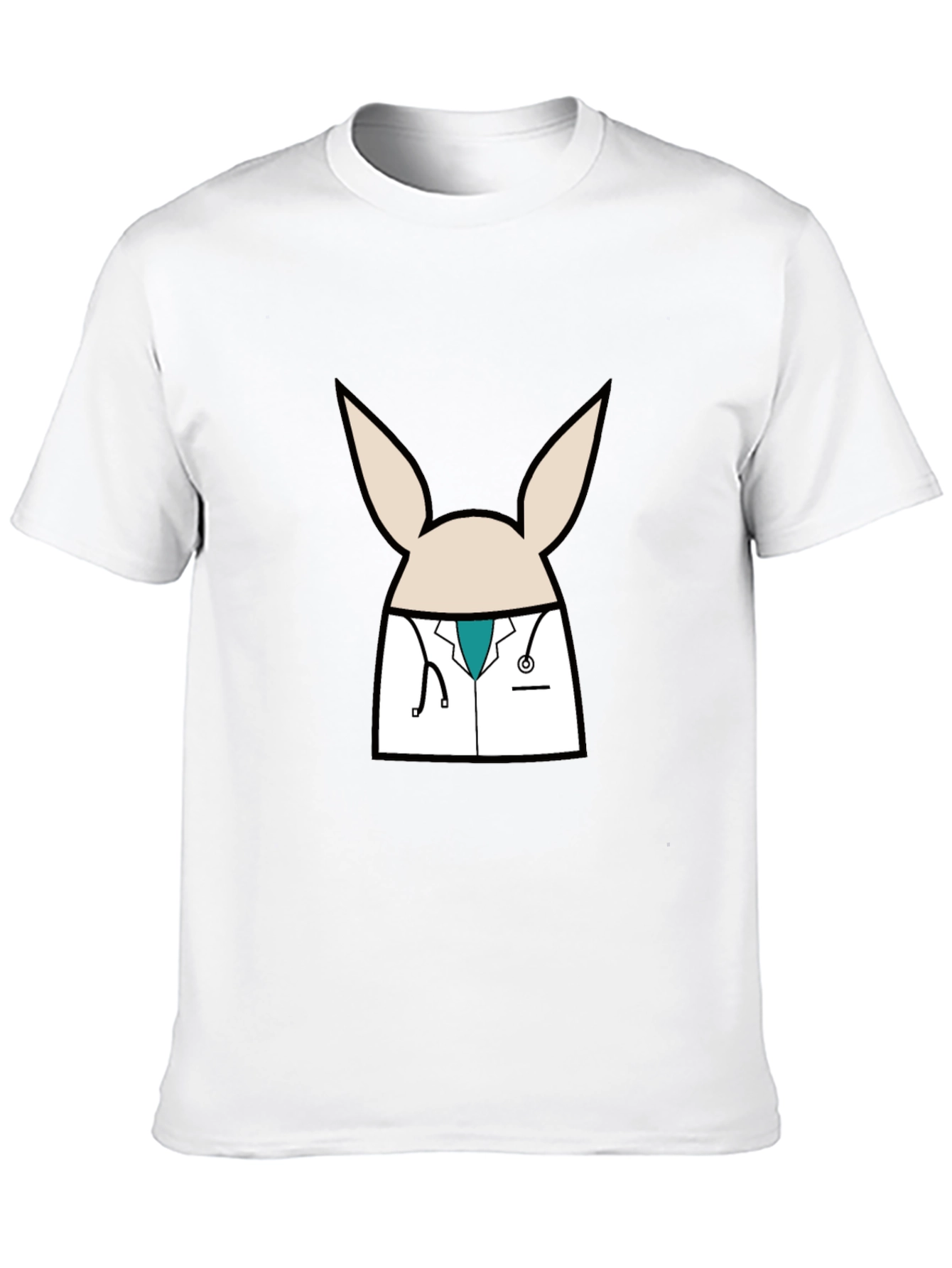 Doctor Bunny Black T-Shirt
