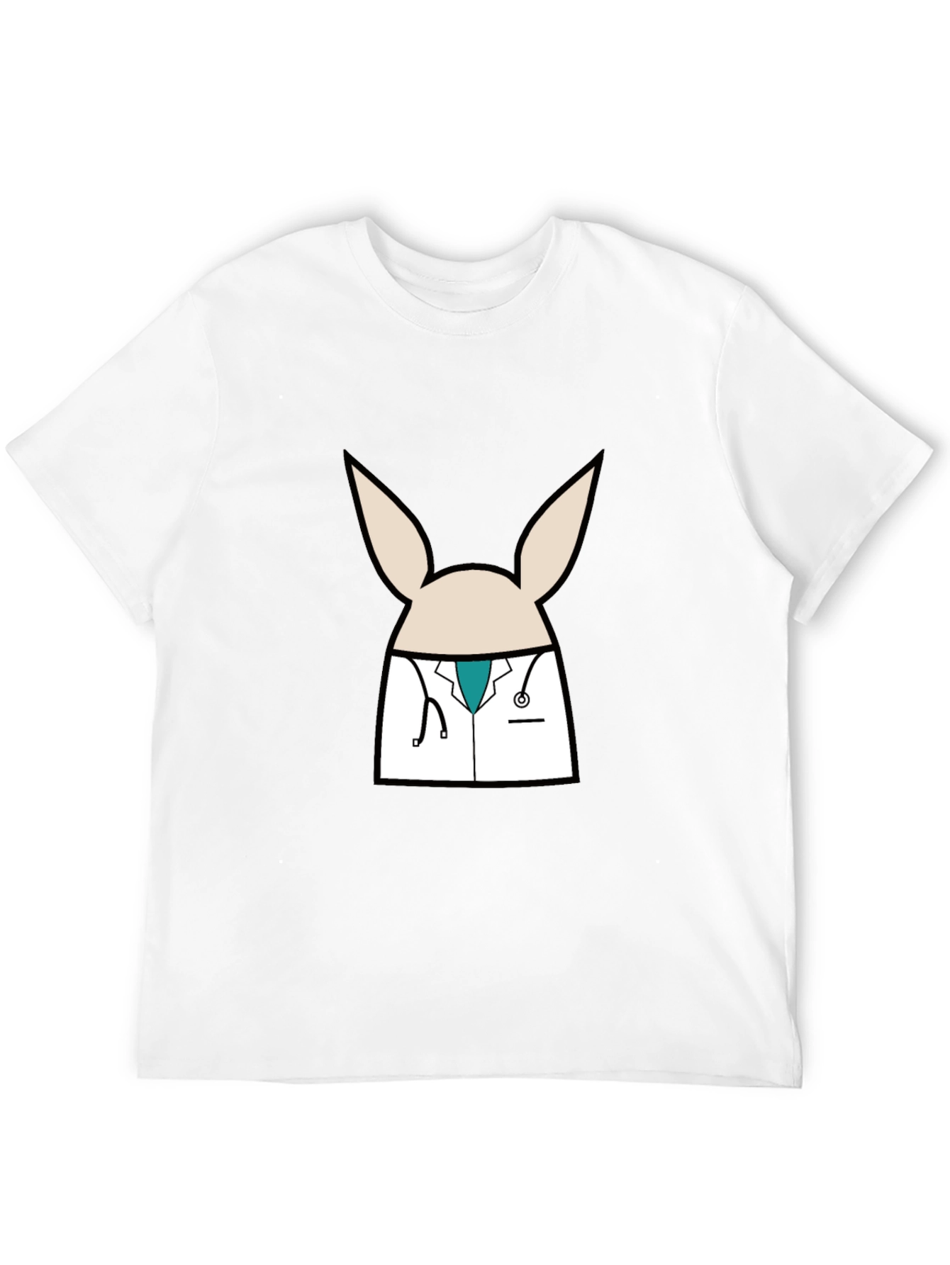 Doctor Bunny Black T-Shirt