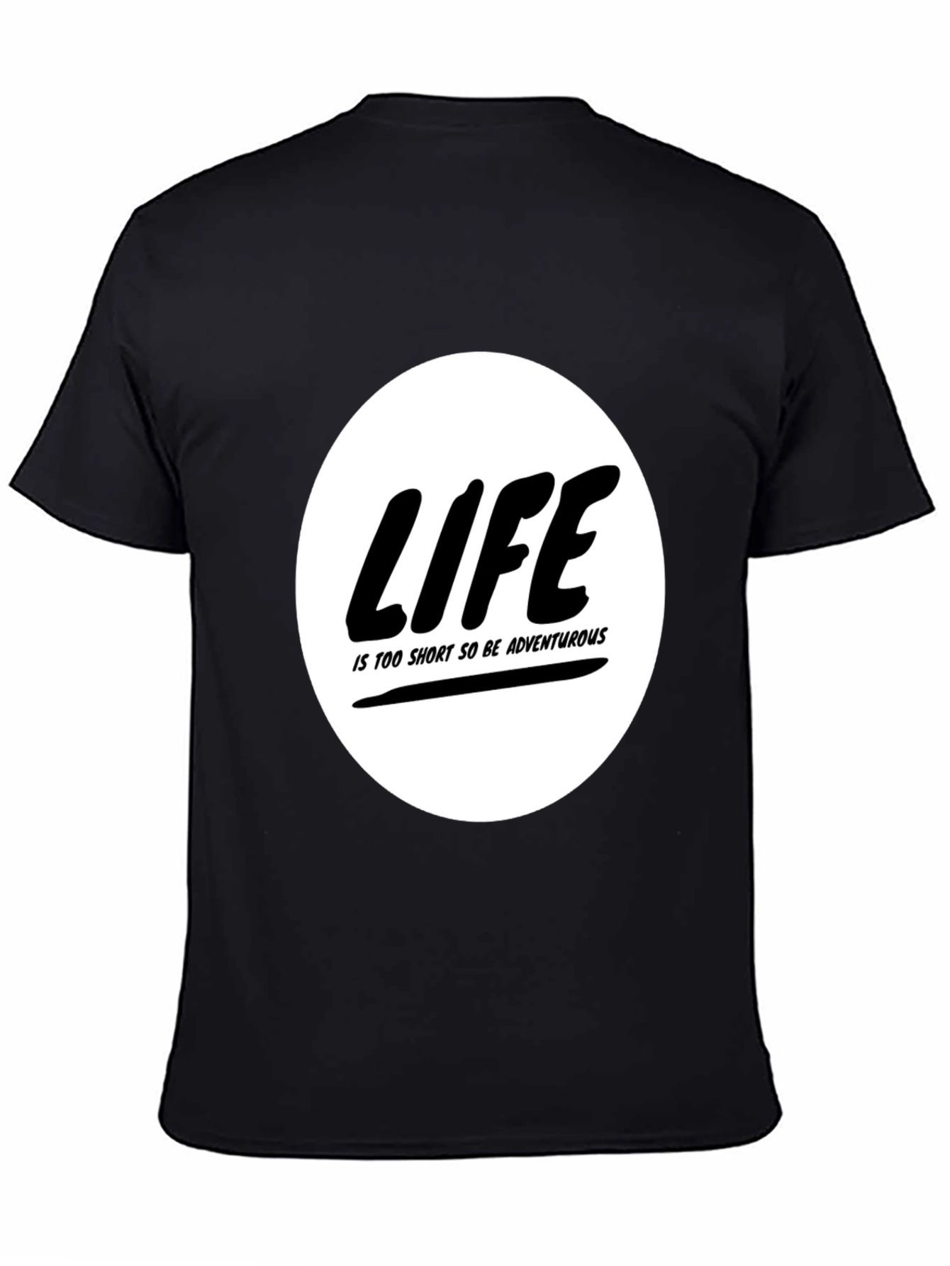Life is Too Short Black Graphic Tee