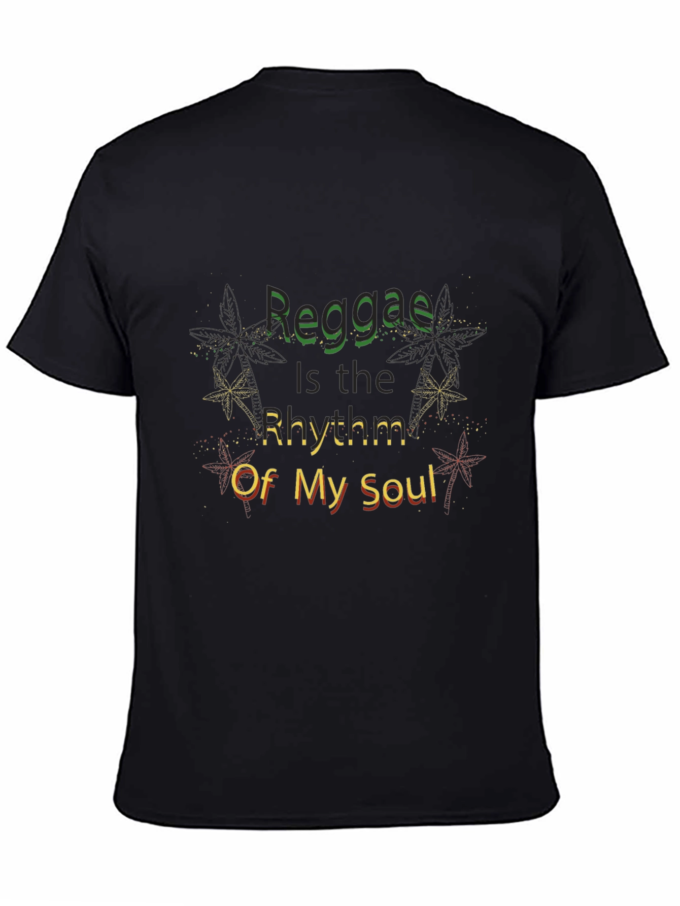 Reggae Rhythm Soul Black T-Shirt