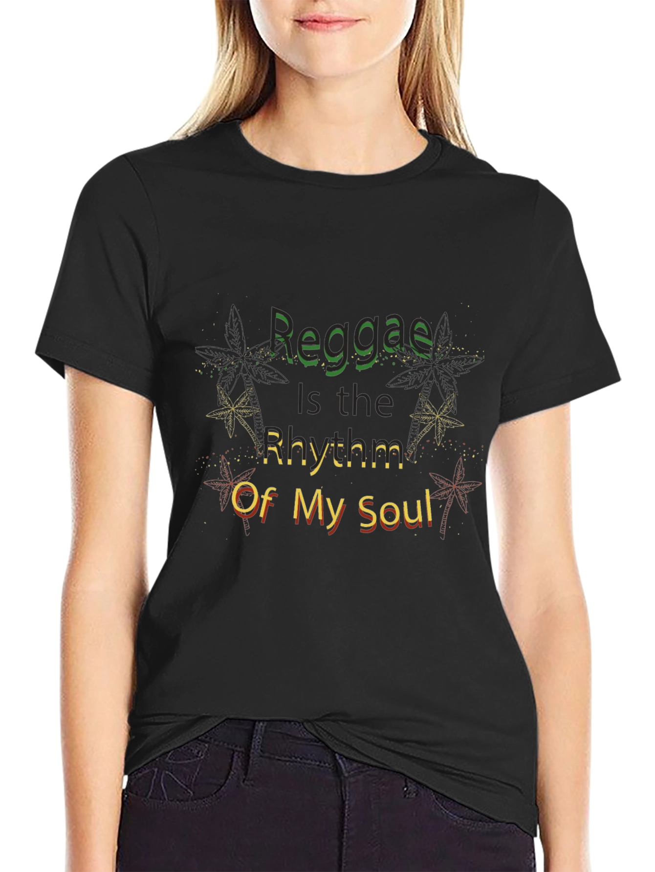 Reggae Rhythm Soul Black T-Shirt