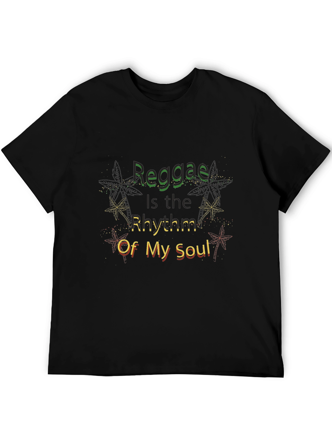 Reggae Rhythm Soul Black T-Shirt